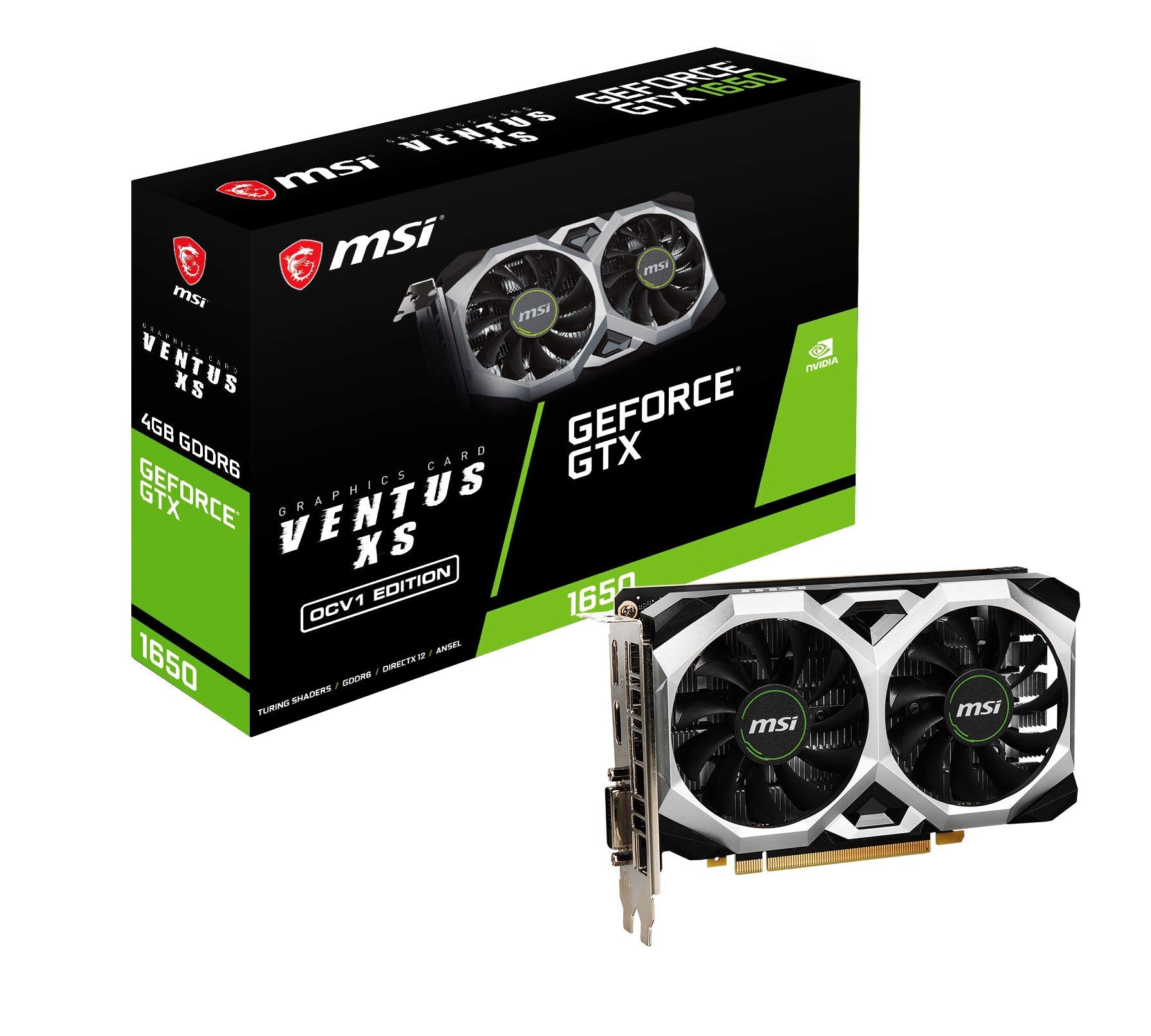 Msi Gtx 1650 4Gb Gddr6 Ventus Xs Ocv1 Gpu Graphics Card