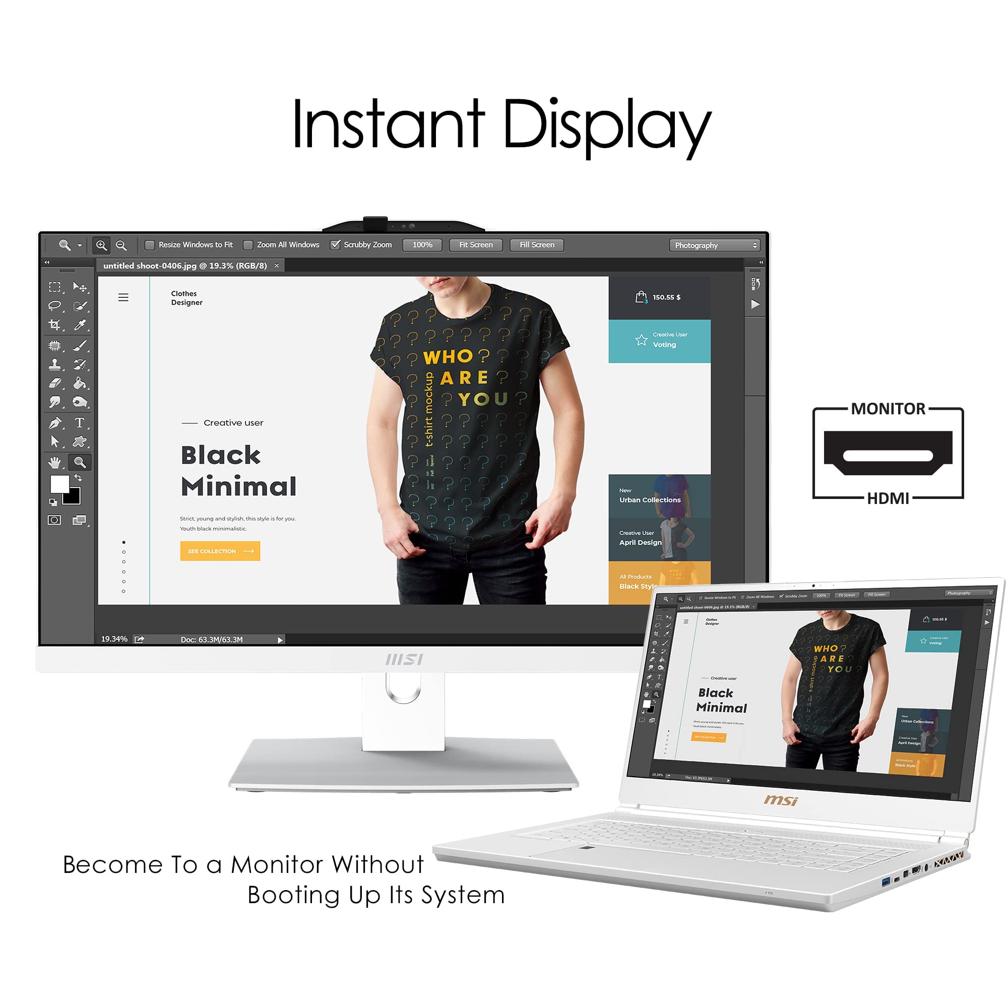 Msi Modern Am242Tp Aio Desktop, 23.8'' Fhd Touchscreen, Intel Core I7 1165G7, 16Gb Memory, 512Gb Ssd, Wifi 6, Bt 5.1, Fhd Webcam