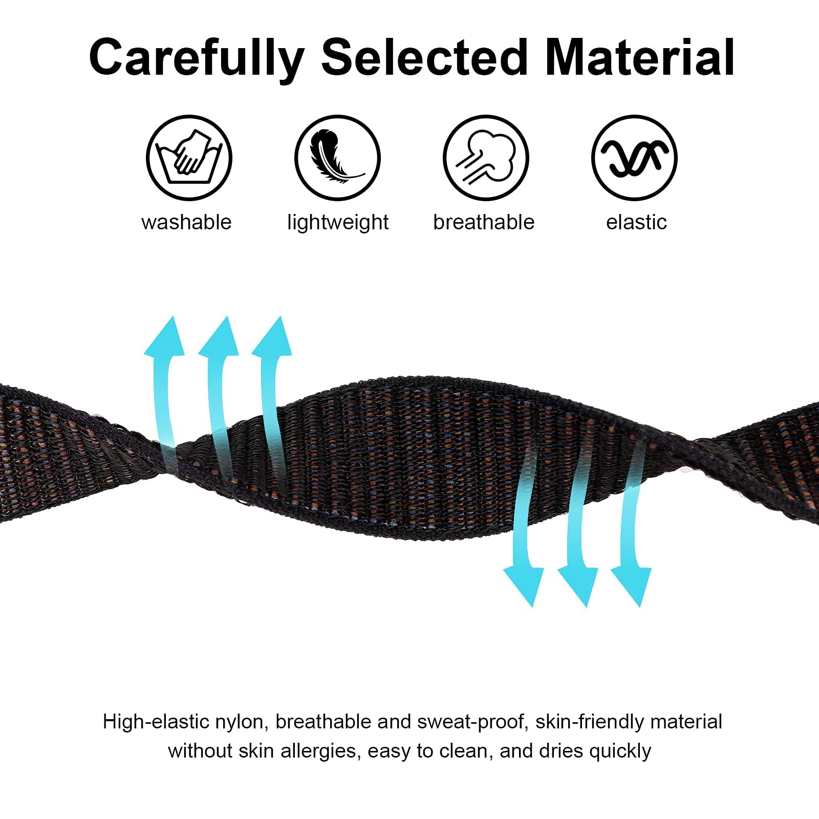 Airtag Bracelet For Kids, Apple Air Tag Protective Cover With Nylon Wristband, Anti Lost Gps Trackers Case Cover Elastic Watch B