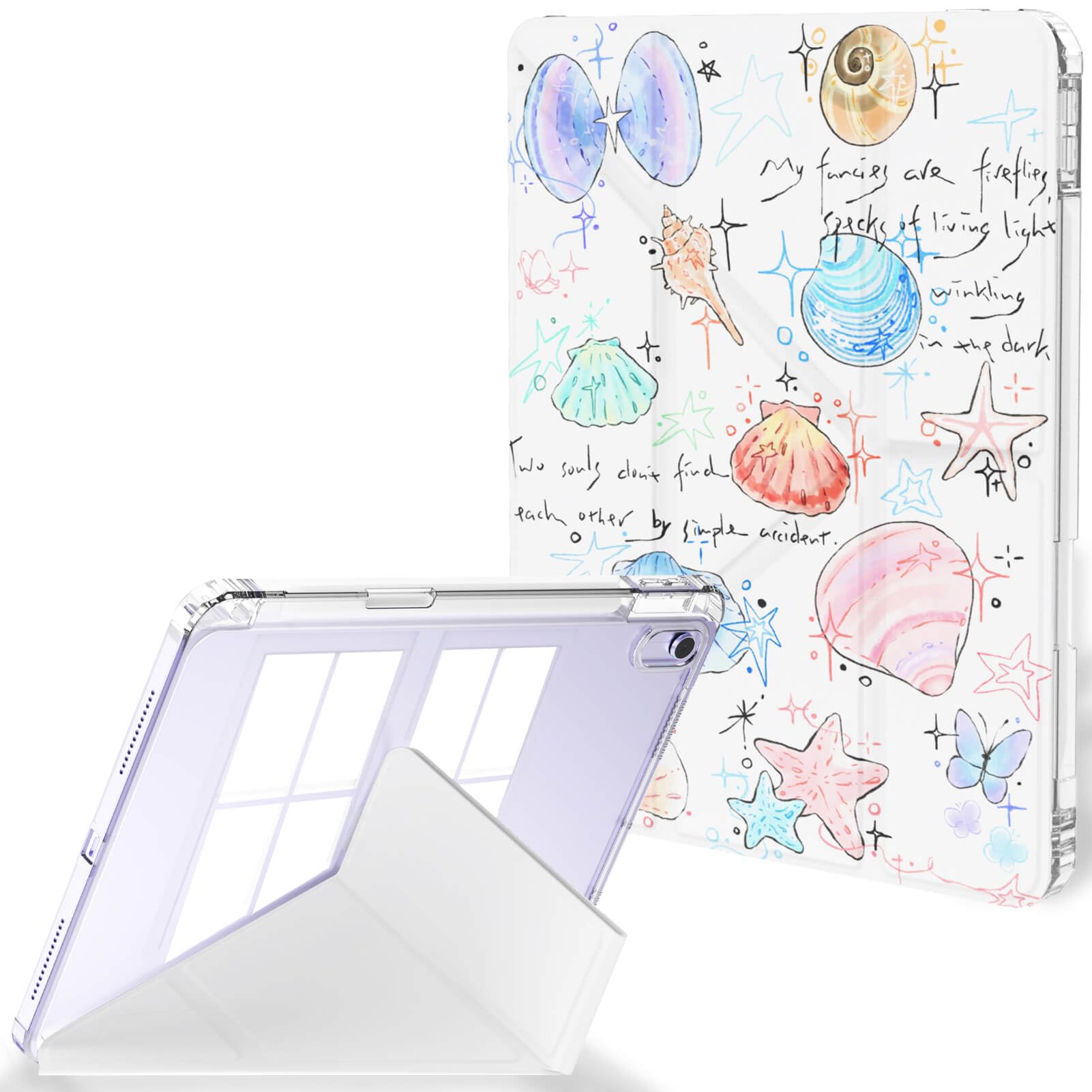 Feams Y-Fold Case for iPad Air 11-inch M3 2025 / M2 2024, iPad Air 5th/4th Generation 2022/2020 10.9 Inch Y-Fold Standing Case C