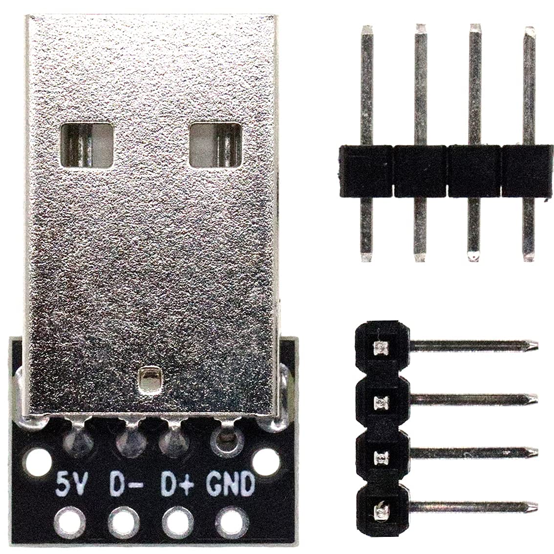 Whiteeeen 10Pcs Usb Type A Male Breakout Board Adapter 4 Pin 2.54Mm Pitch Breakout Adapter