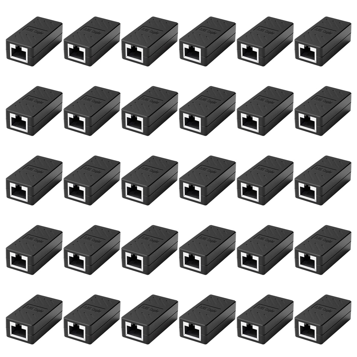 Azduou 30 Pcs Rj45 Coupler Rj45 Inline Coupler Cat8 Cat7 Cat6A Cat6 Cat5E Cat5 Ethernet Coupler Ethernet Extension Cable Ethernet Cable Extender,For Tv, Router, Pc, Network Switch, Xbox, Playstation