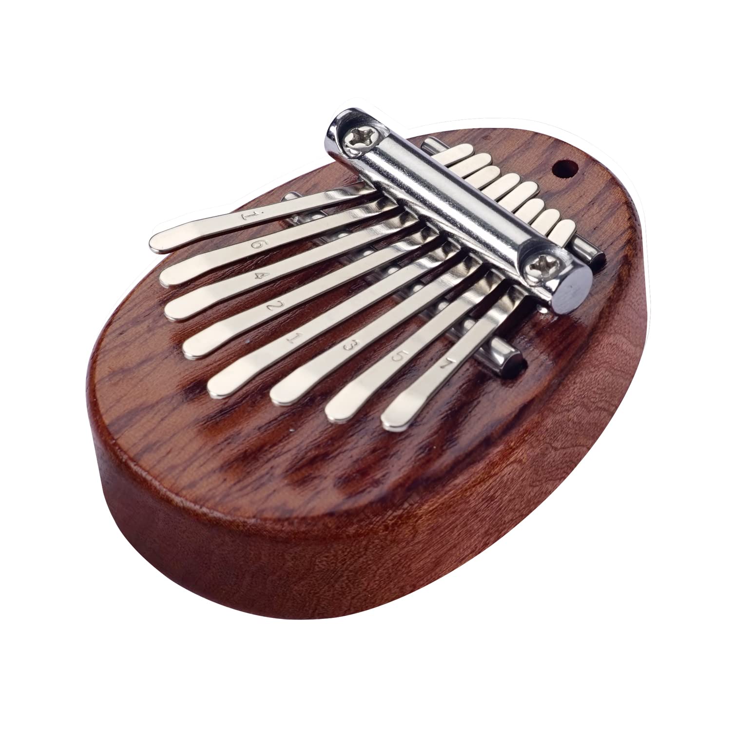 8 Key Mini Kalimba Thumb Piano Solid Wood Finger Piano Portable Marimba With Lanyard, Gift For Kids Adults Beginners