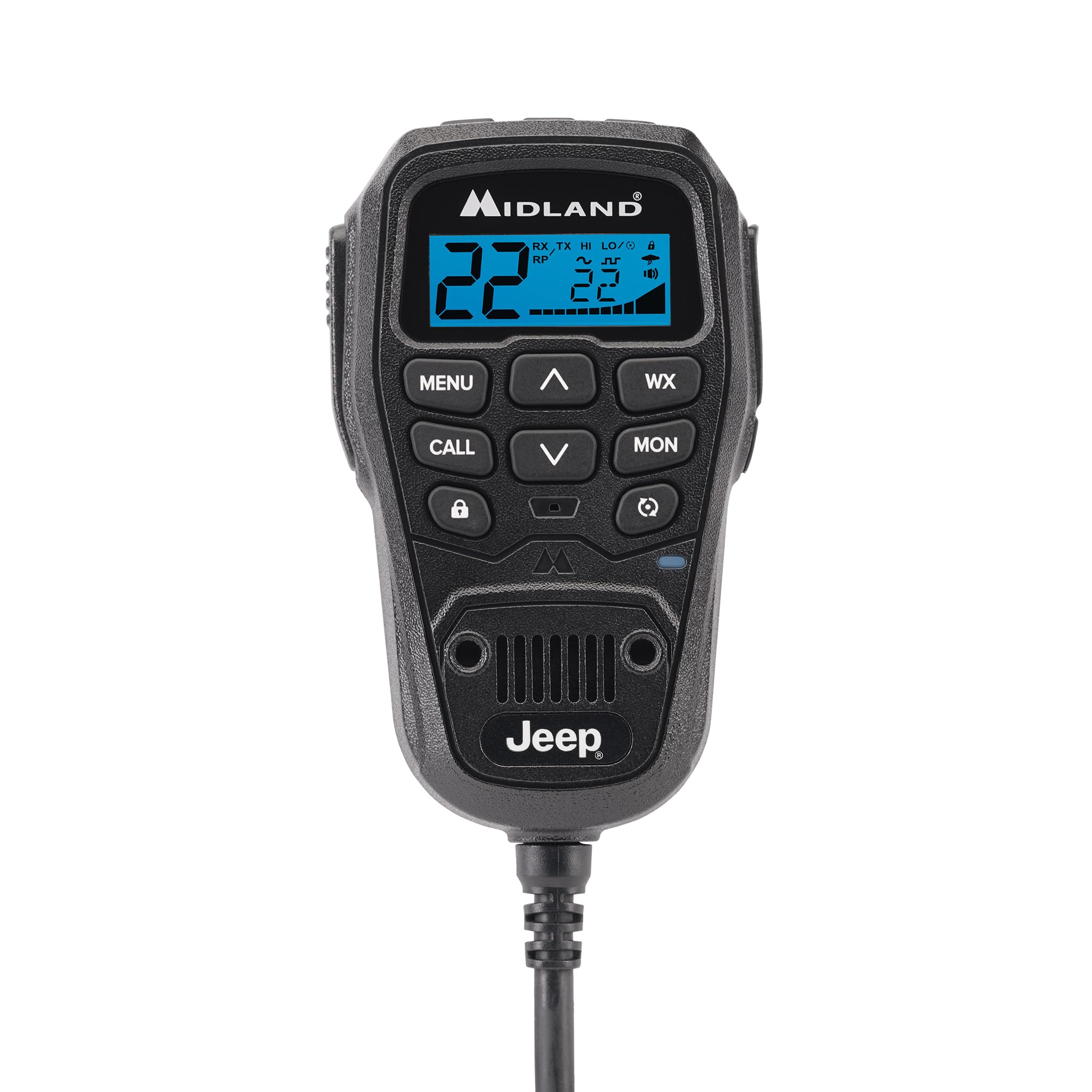 Midland � Mxt275 Jeep� Branded Micromobile� Gmrs Radio � 15 Watts Two Way Radio With Integrated Control Microphone � Overland Tractors Detachable External Magnetic Mount Antenna   8 Repeater Channels