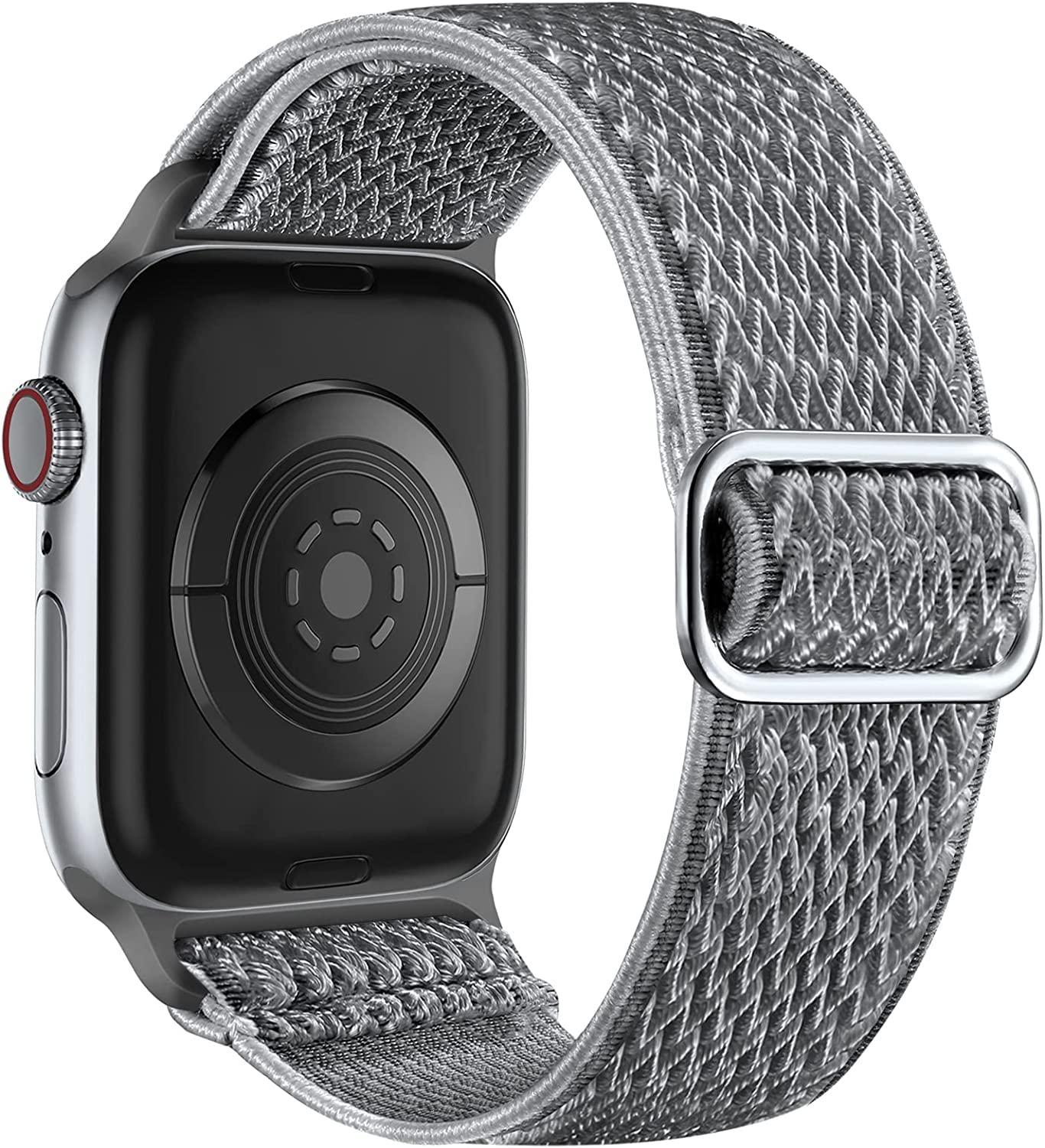 Lerobo Compatible With Apple Watch Band Series 8 41Mm 40Mm 38Mm 45Mm 42Mm 44Mm For Women Men,Soft Adjustable Braided Stretchy Solo Loop Nylon Bands Compatible For Apple Watch Ultra 2 Se Iwatch Series 9 8 7,Series 6 5 4 3 2 1 Gray