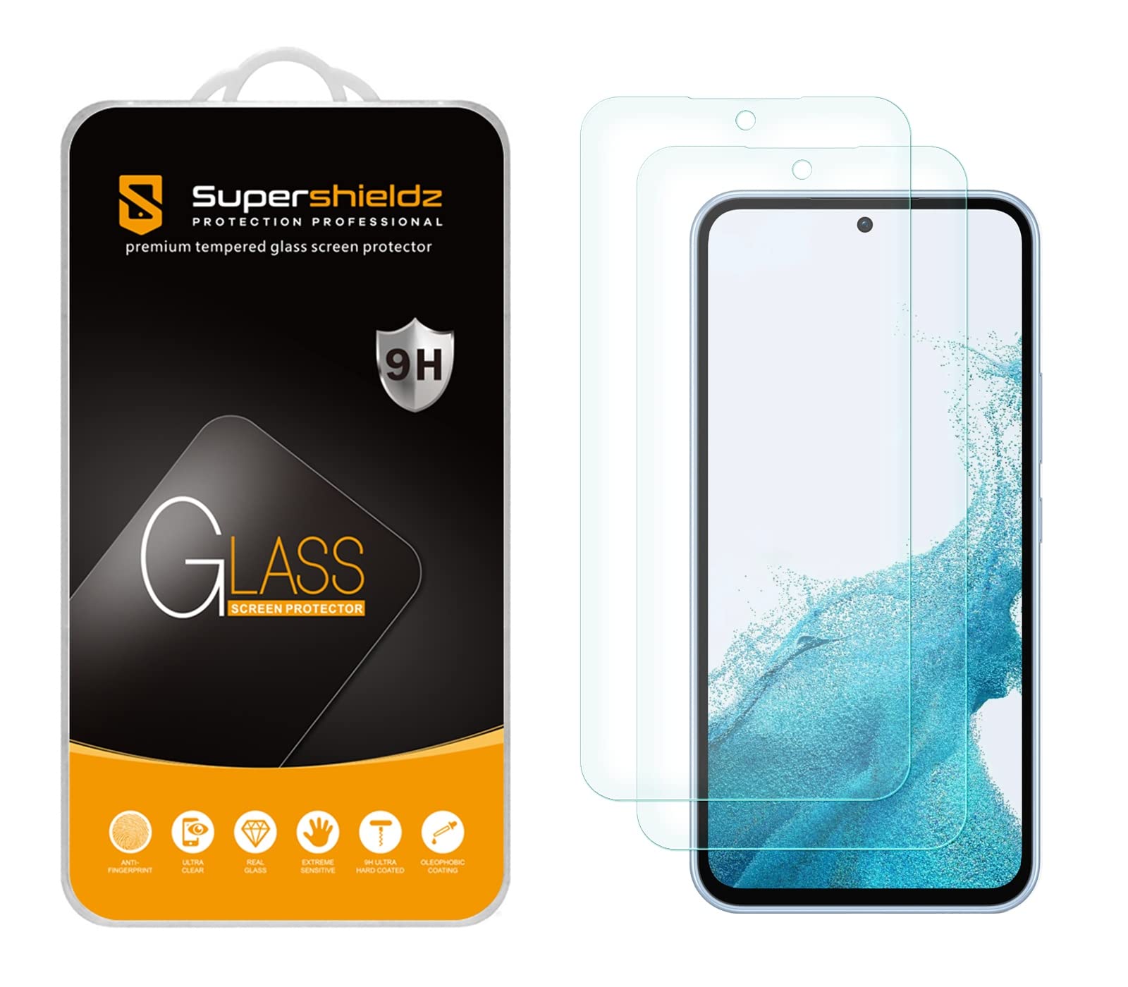 Supershieldz (2 Pack) Designed For Samsung Galaxy A54 5G Tempered Glass Screen Protector, Anti Scratch, Bubble Free