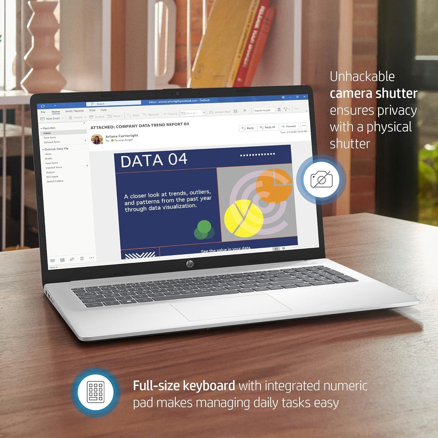 Hp 17 Laptop Computer, With Office Lifetime License, 17.3'' Fhd Display, Amd Ryzen 5 7430U (Beats I7 1165G7, Up To 4.3 Ghz), 32