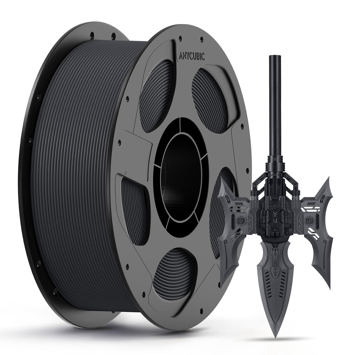 ANYCUBIC Carbon Fiber PLA Filament 1.75mm, PLA-CF Enhanced Rigidity 3D ...