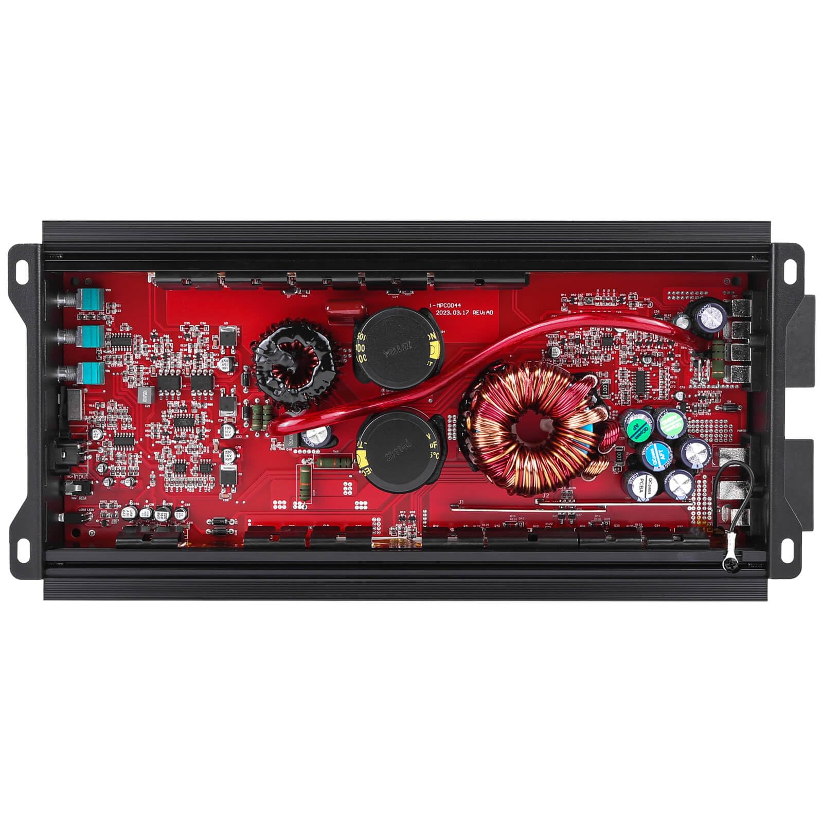 Skar Audio Rp 1200.1D Monoblock Class D Mosfet Amplifier With Remote Subwoofer Level Control, 1200W