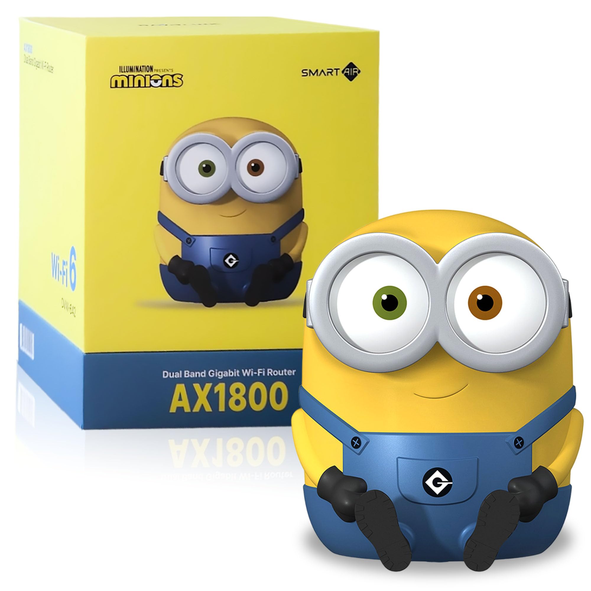 Davolink Minions Bob Wifi 6 Router For Home   Turbocharge Your Internet With Minions Magic Secure Travel Wifi Router   Gaming Ro