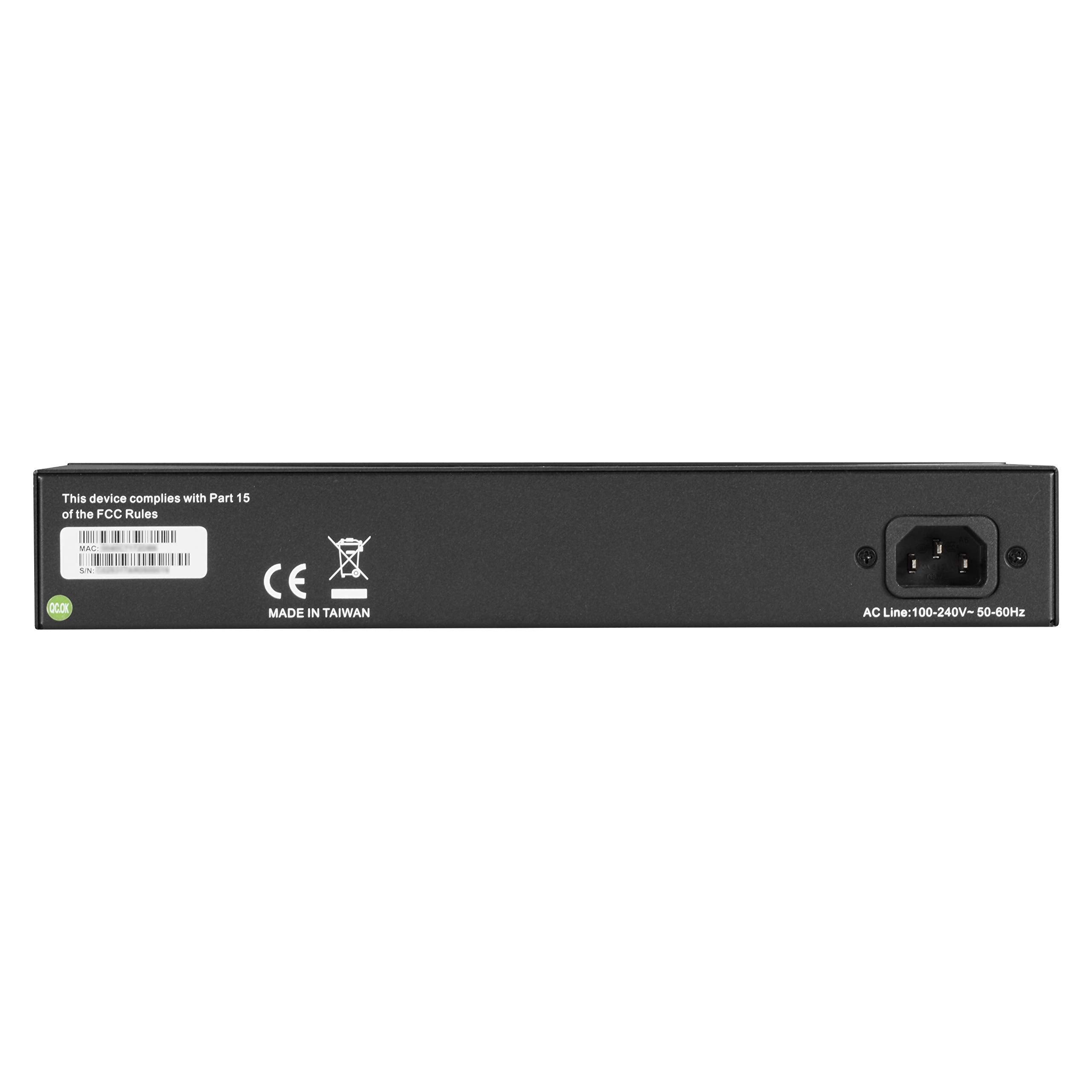 Black Box Gigabit Ethernet Managed Switch - (24) Rj-45, (2) Sfp - 24 Ports - Manageable - Taa Compliant - 2 Layer Supported - Mo