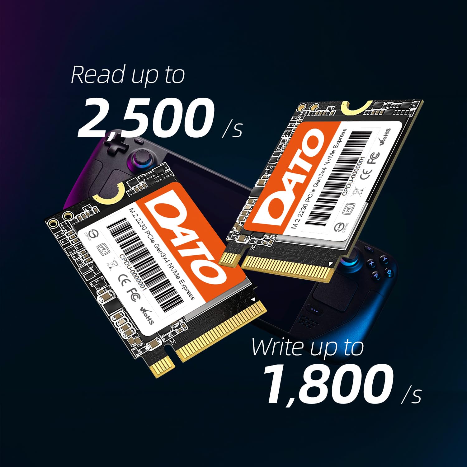 Dato 1Tb Ssd M.2 2230, Nvme 1.3 Pcie Gen3X4, Internal Solid State Drive, Up To 2500/1800 Mb/S, Dp330 Series