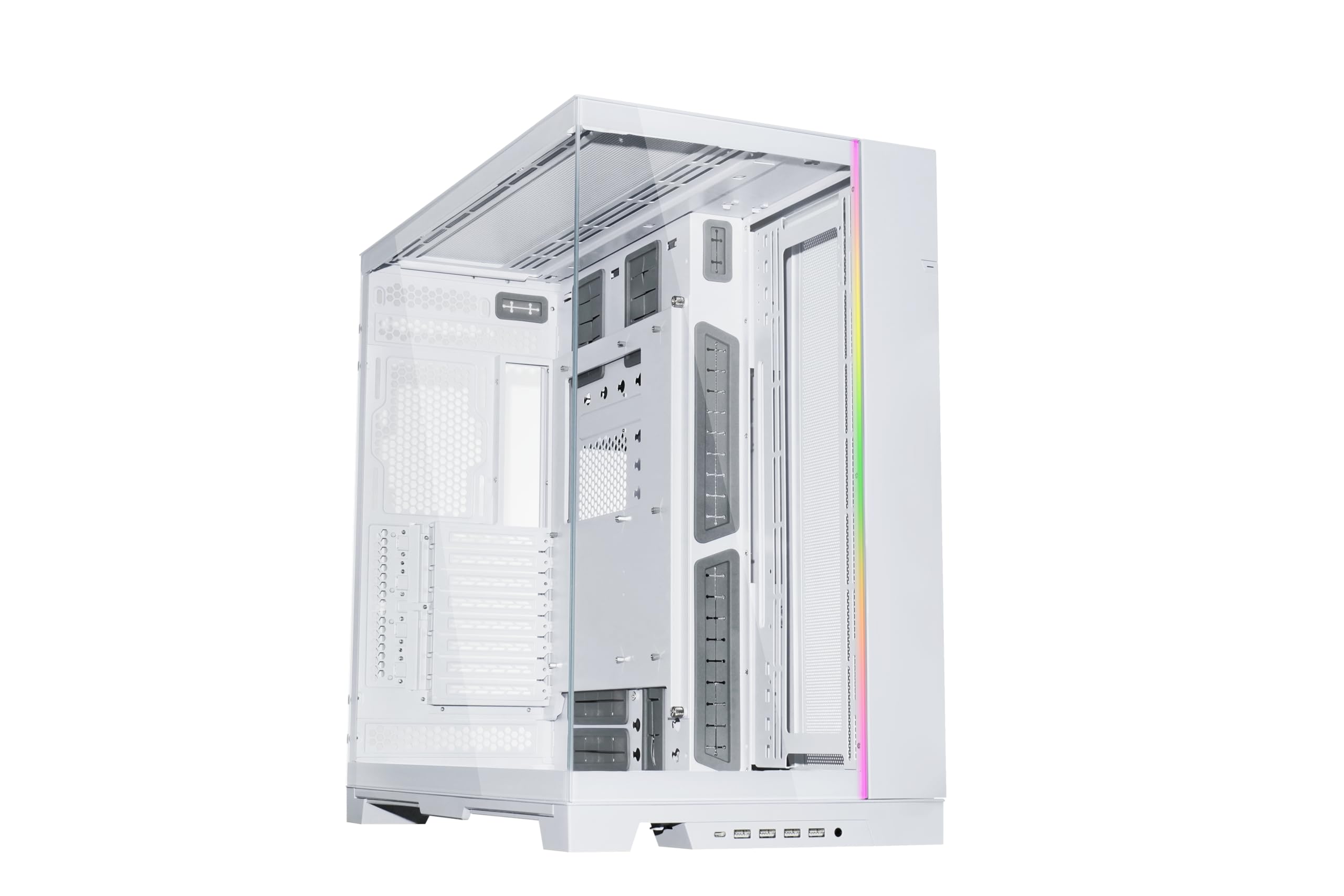 Lian Li Dynamic Evo Xl   Up To 280Mm E Atx Motherboard   Argb Lighting Strips   Up To 3X 420Mm Radiator  Front And Side Tempered Glass Panels   Reversible Chassis  Cable Management (O11Dexl W)