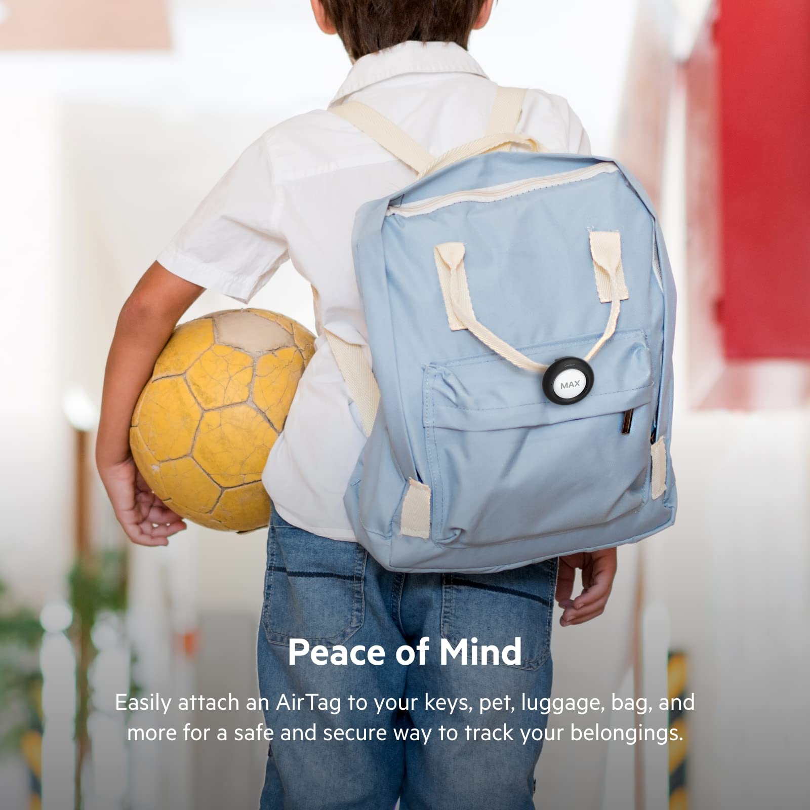 Belkin Apple AirTag Secure Holder with Clip   Durable Scratch Resistant Case Air Tag Spring Loaded Attach to Backpack, Clothing, and Luggage Black