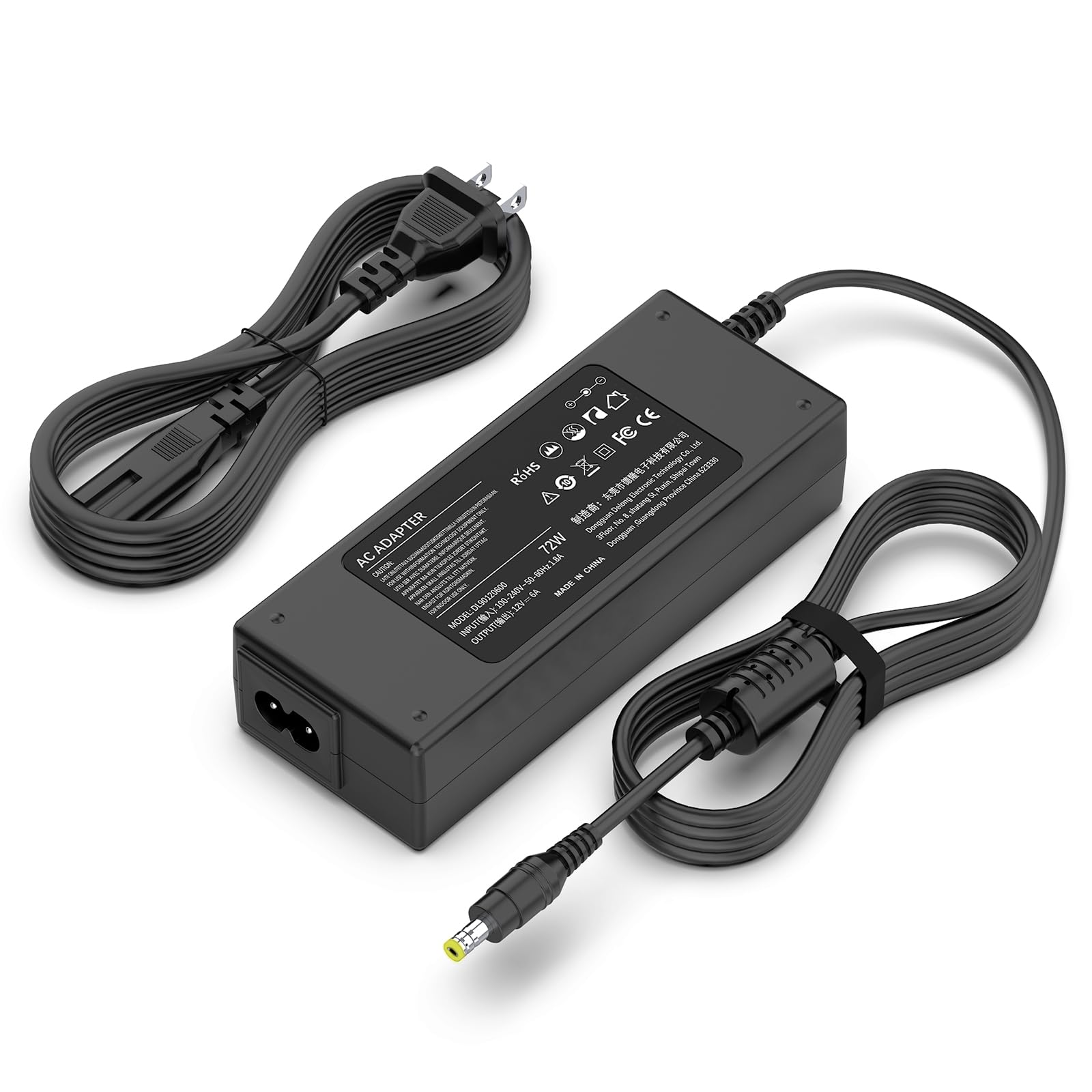 12V Power Cord For Insignia Tv 32' 28' 24' 20' 19', Ns 32D312Na15, Ns 32D312Na19, Ns 32D311Na15, Ns 32D220Na16, Ns 24Ed310Na15, Ns 19E310A13, Ns 24E200Na14, Ns 32D420Na16 Power Supply