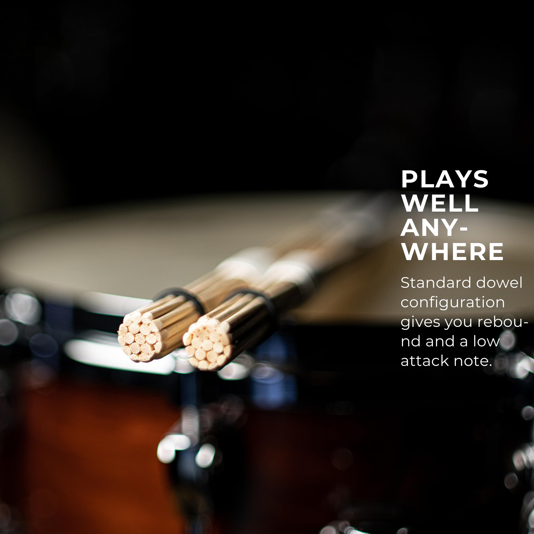 Meinl Stick & Brush Multi Rod Bundle Specialty Drumsticks For Low Volume Quiet Acoustic Music On Drums/Percussion, Bamboo Dowels
