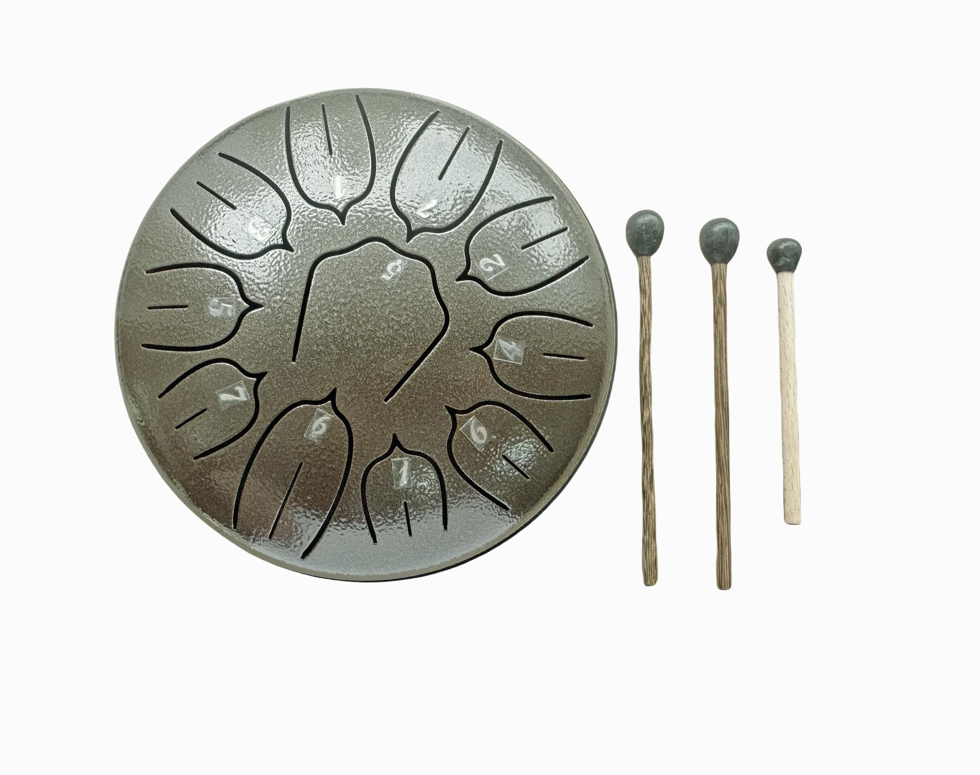 Steel Tongue Drum, 6 Inch, 11 Notes, Percussion Instrument For Meditation, Yoga, Musical Gift