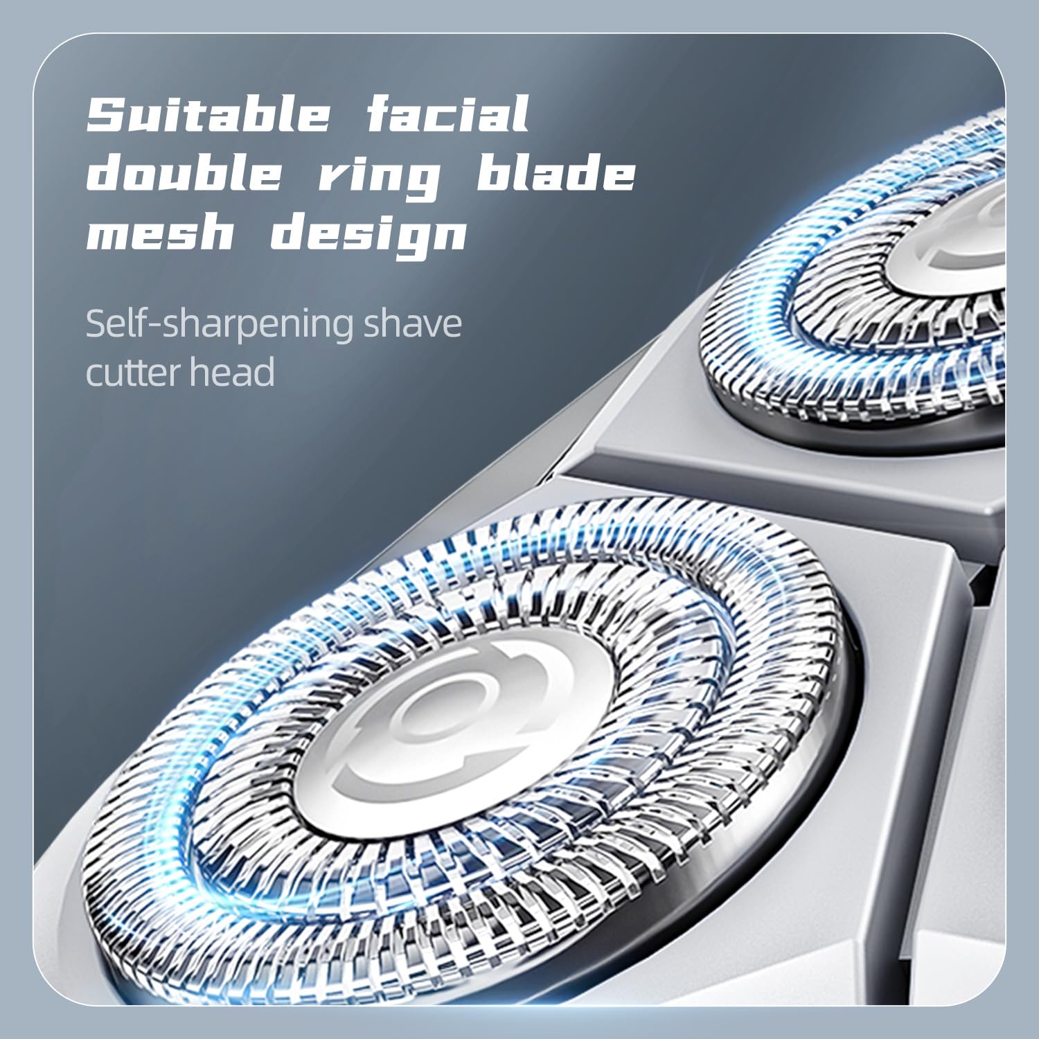 Men'S Shaver Electric Rotary Razor 3D Floating Cutter Head Type C One Hour Fast Charge Waterproof Razor With Led Display Wet Dry