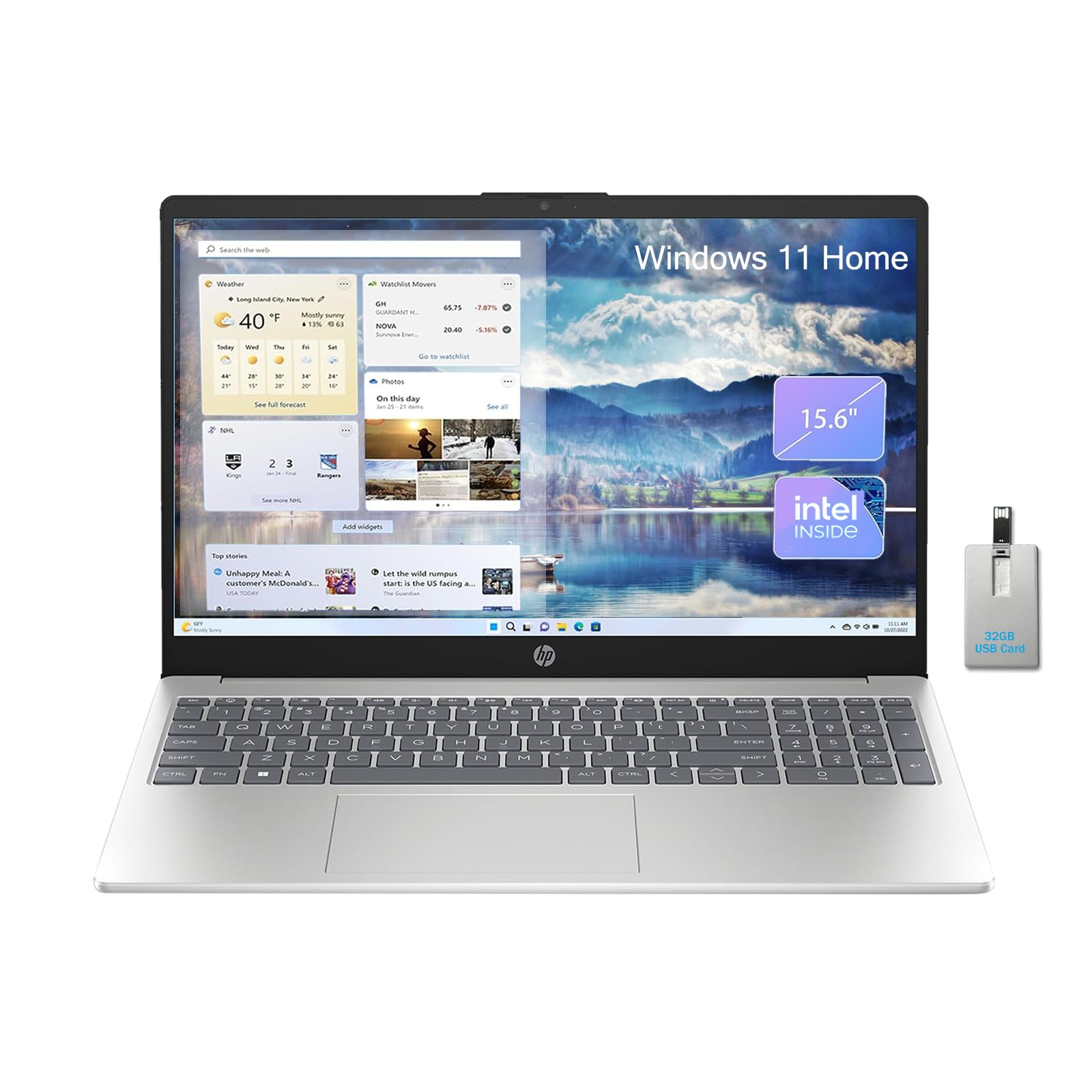 Hp Laptops 15.6 Inch Hd Display, Windows 11 Laptop Computer For Students And Business, Intel Quad-Core Pentium N200 (Beat I5-825