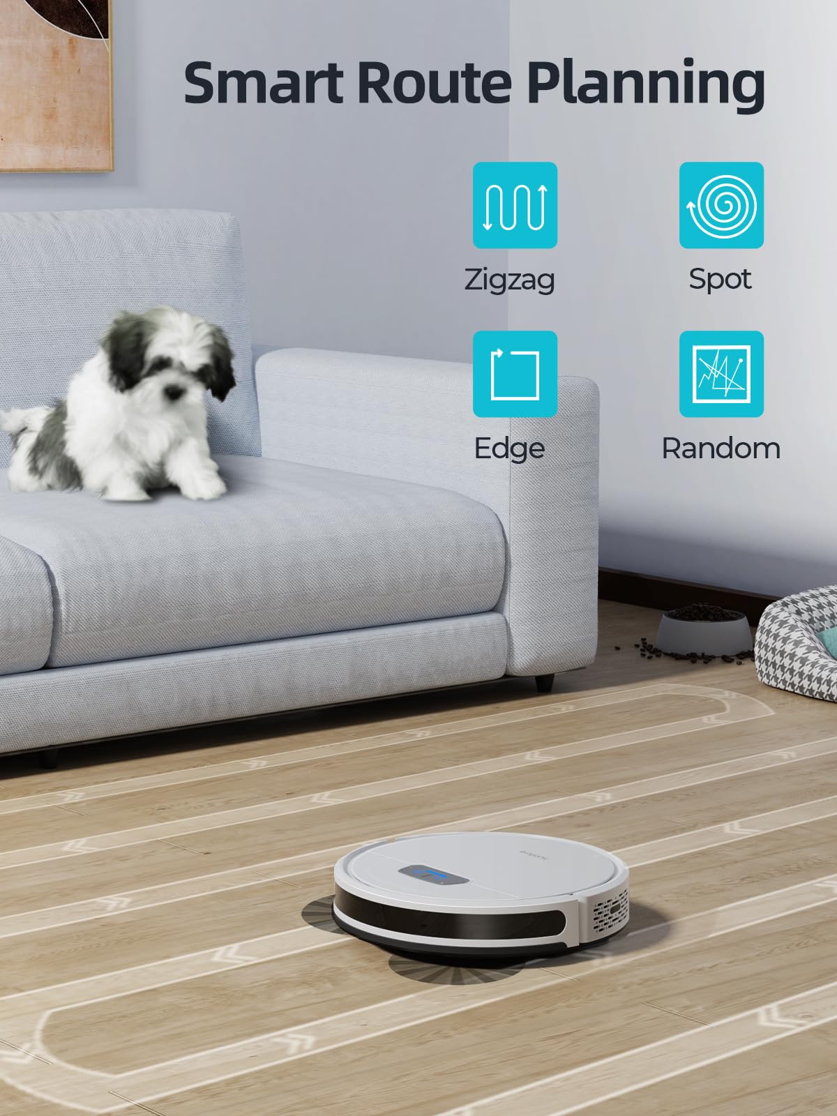 Honiture Robot Vacuum And Mop Combo, 4000Pa Strong Suction, G20 Robot Vacuum Cleaner With Self Charging, 150Mins Max, App&Remote