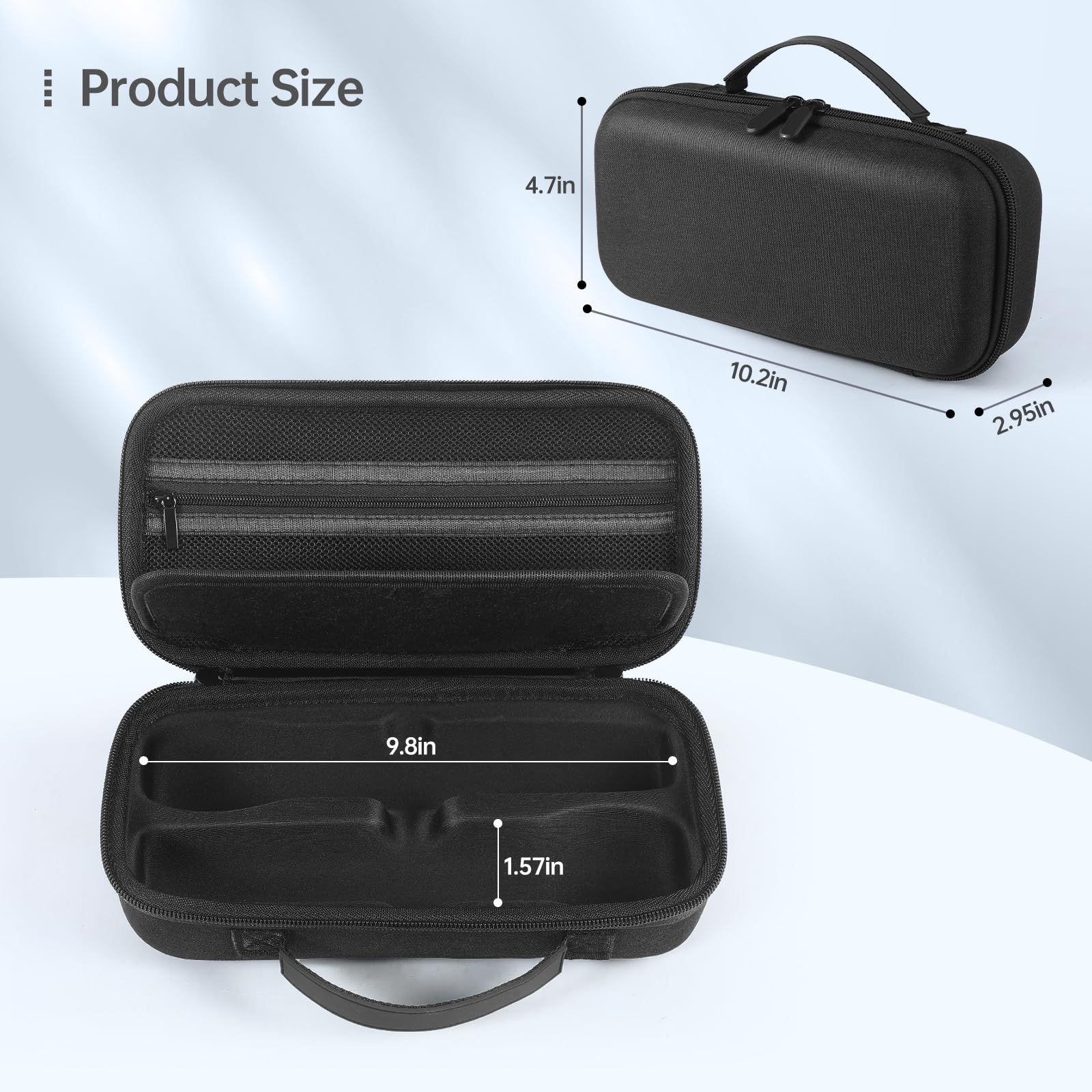 Wireless Microphone Portable Carrying Case Compatible With Jbl Wireless Two Microphone System, Dual Mic Hard Bag Suitable For Tr