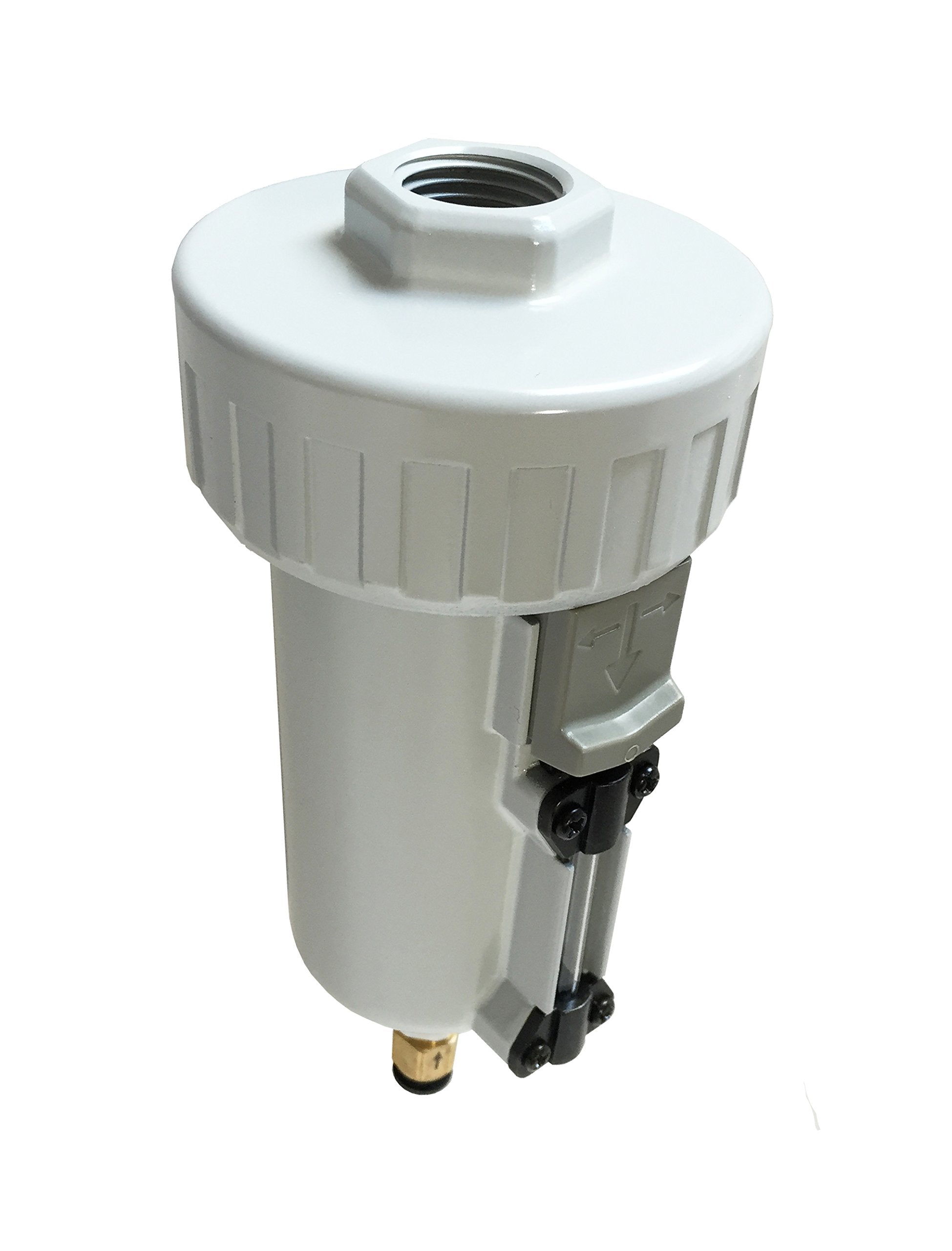 Pneumaticplus Sad402 N04D Mep Compressed Air, External Water Trap Valve With Automatic Drain 1/2 '' Npt   Metal Bowl Sight Glass