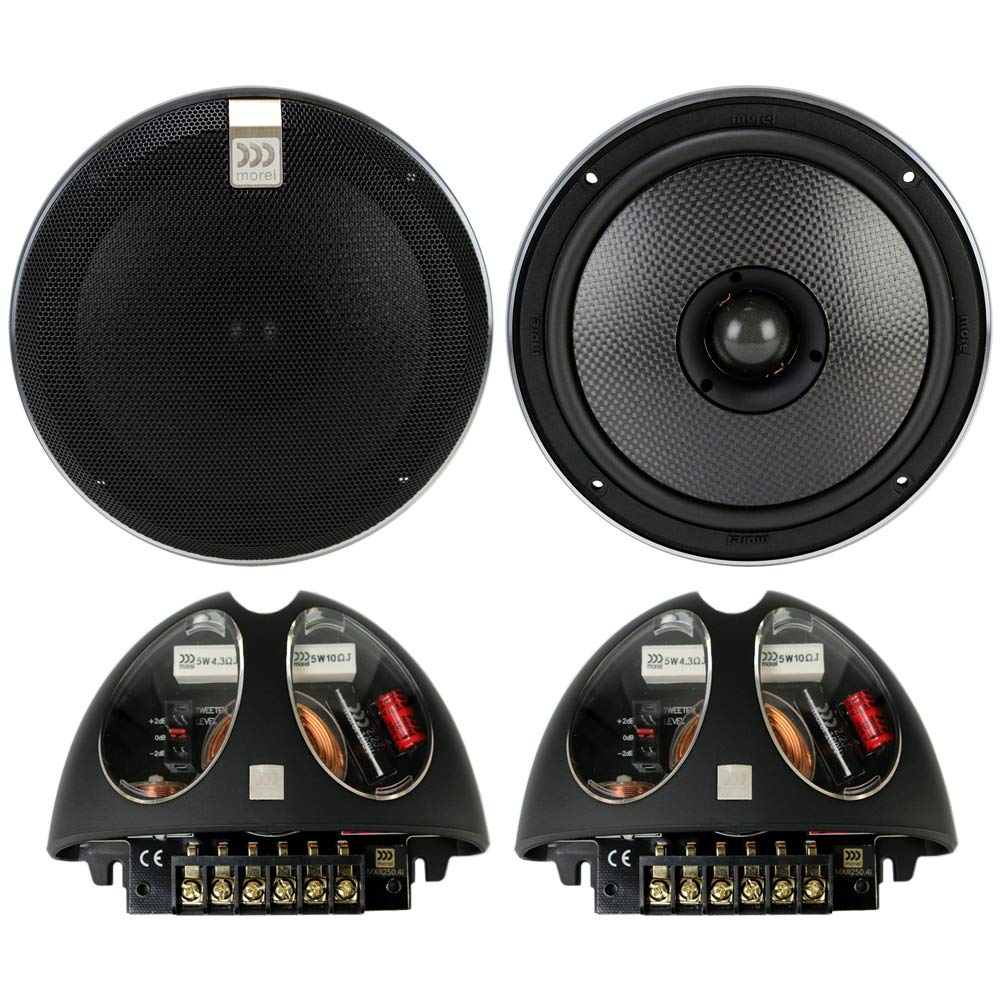 Morel Virtus Nano Carbon Integra 62 6-1/2 2-Way Carbon Thin Coaxial Speakers
