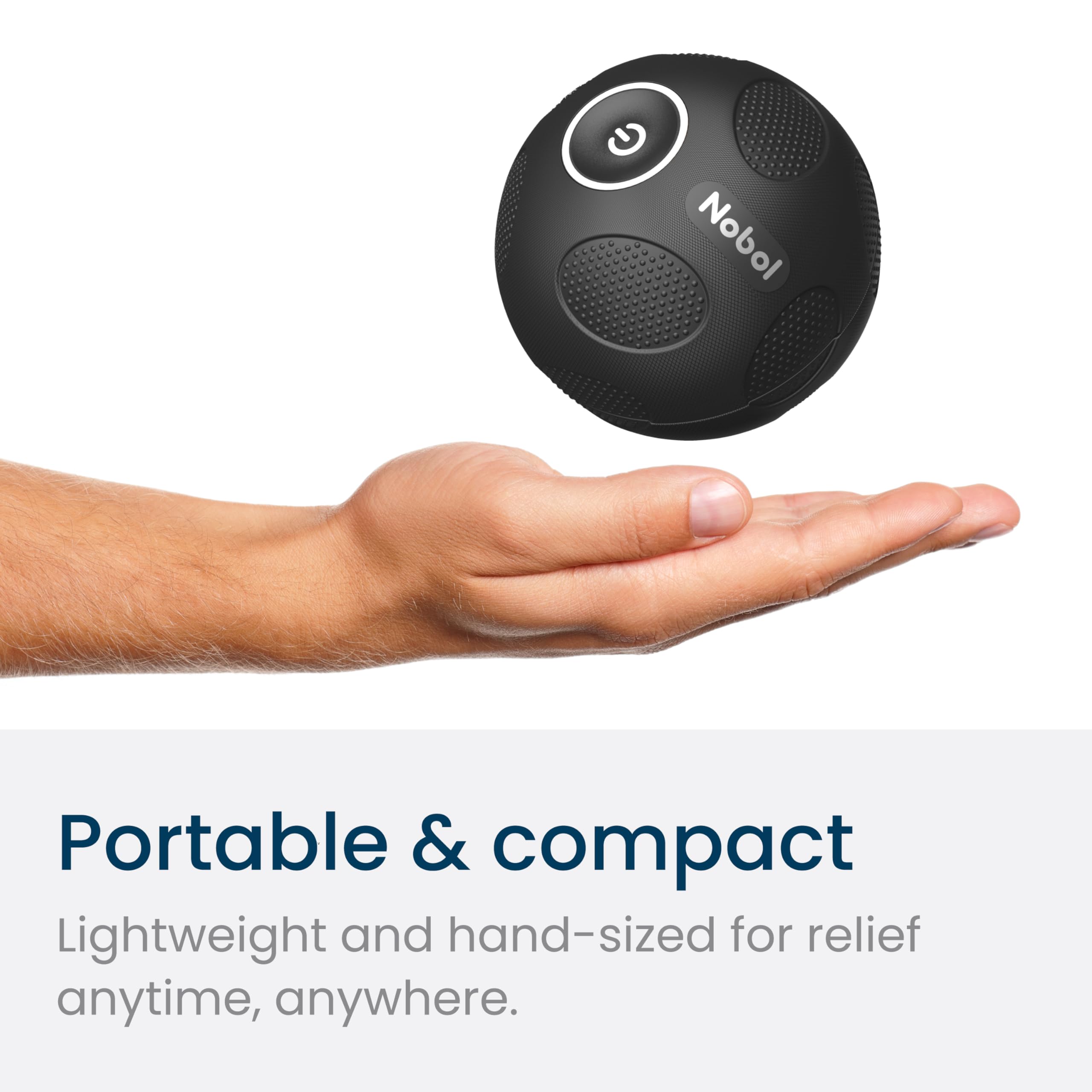 Nobol - Myosphere Vibration Massage Ball For Deep Tissue Stimulation, Muscle Tension Relief And Stress Reduction | Your Portable