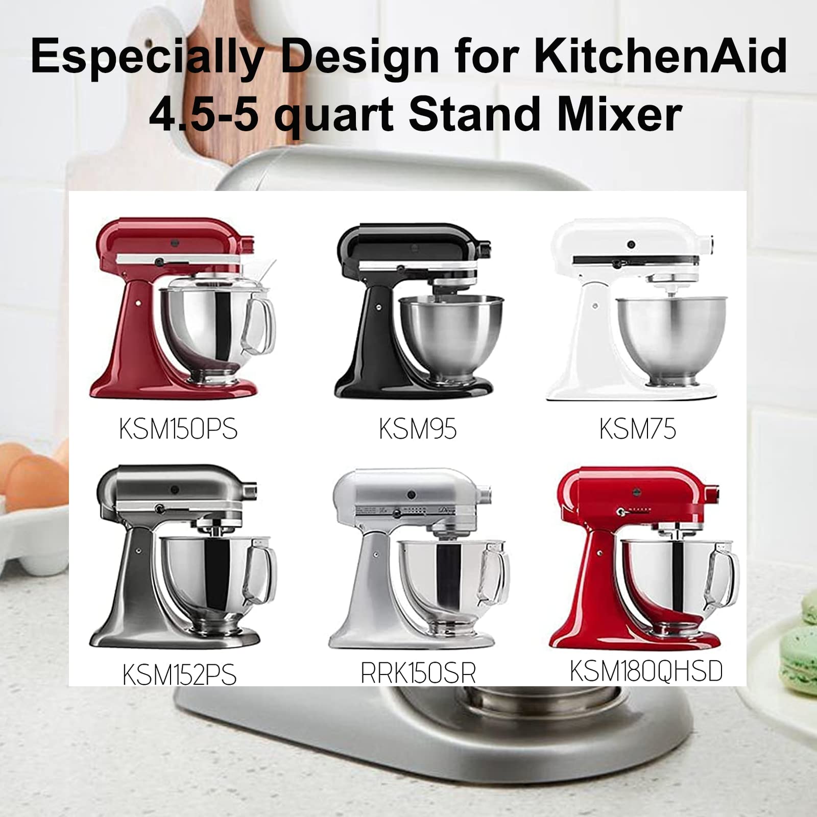 Mixer Slider Mat For Kitchenaid 4.5 5Qt Stand Mixer  Sliding Mats Slide Mover Pad Compatible With Kitchenaid 4.5 5 Qt Tilt Head