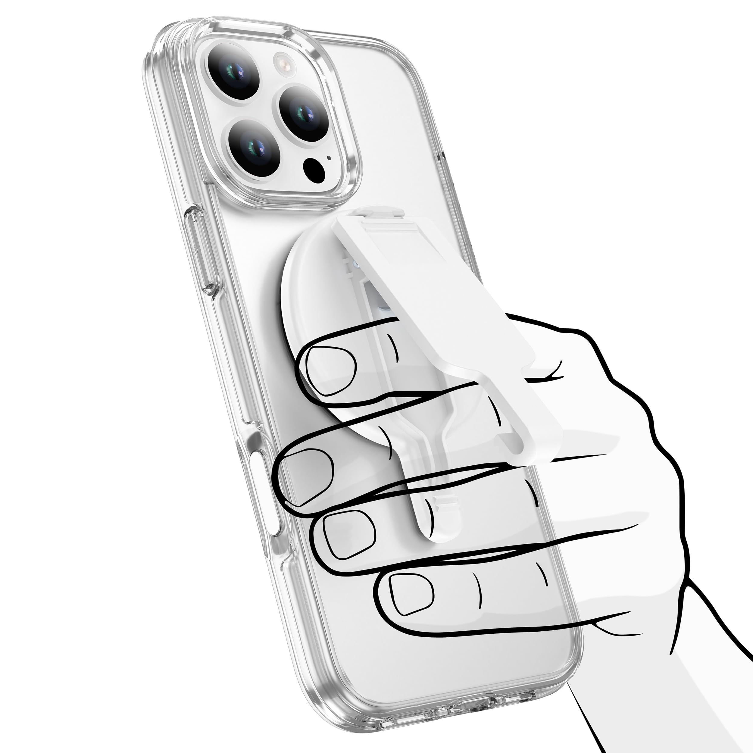 Baisrke Magnetic Belt Clip Phone Holder, Strong Magnetic Waist Clip Compatible With Phone Cases, Portable & Versatile Accessory