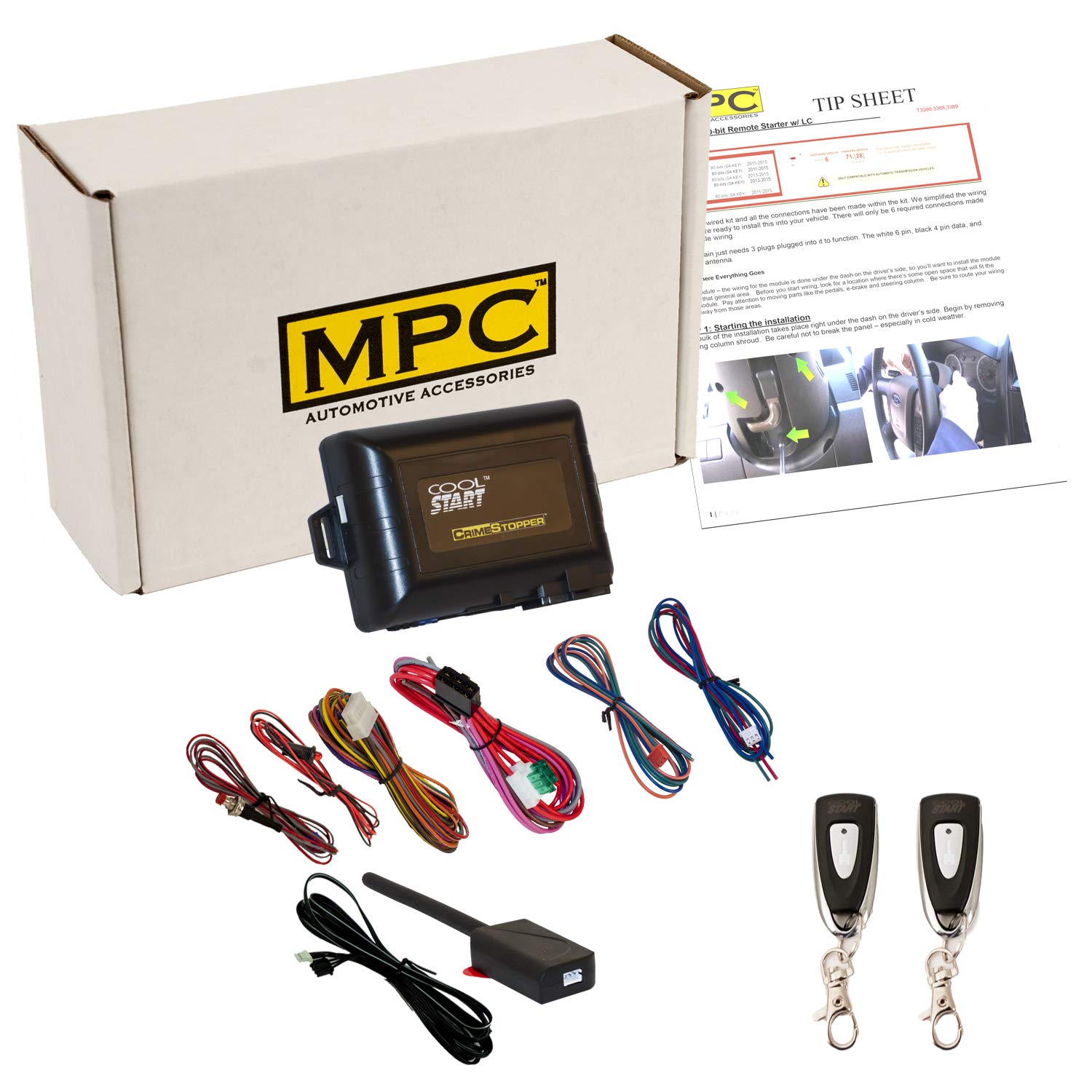 Mpc Complete 1 Button Remote Start Kit For 2002 2004 Ford F 250 Super Duty