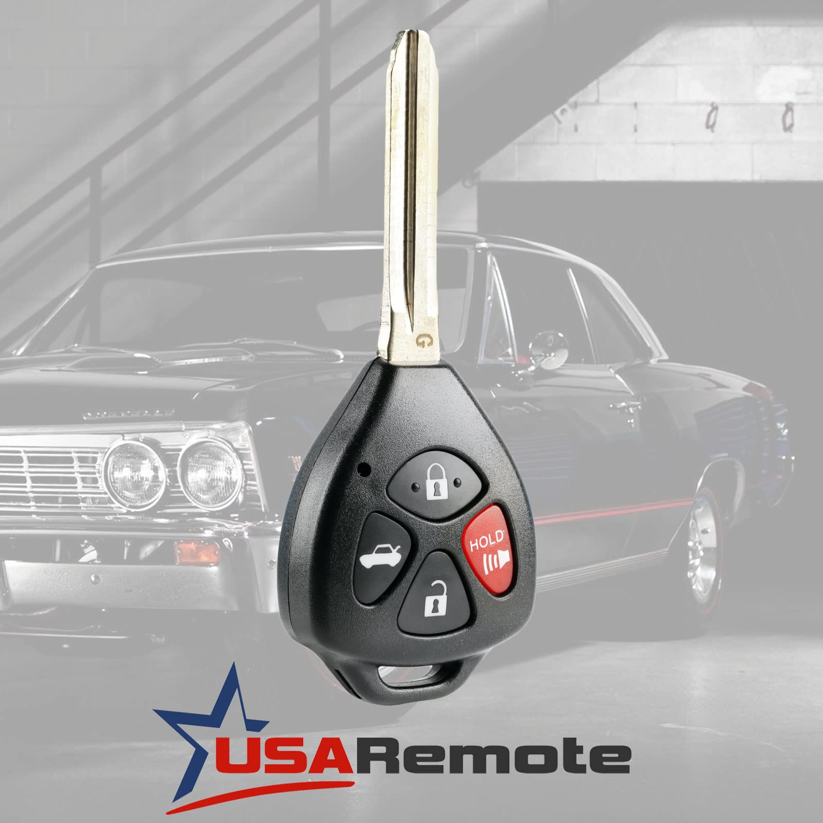 Car Key Fob Keyless Entry Remote Fits Toyota 2010 2013 Corolla, 2009 2016 Venza (Gq4 29T, 1470A 10T, 89070 02270)