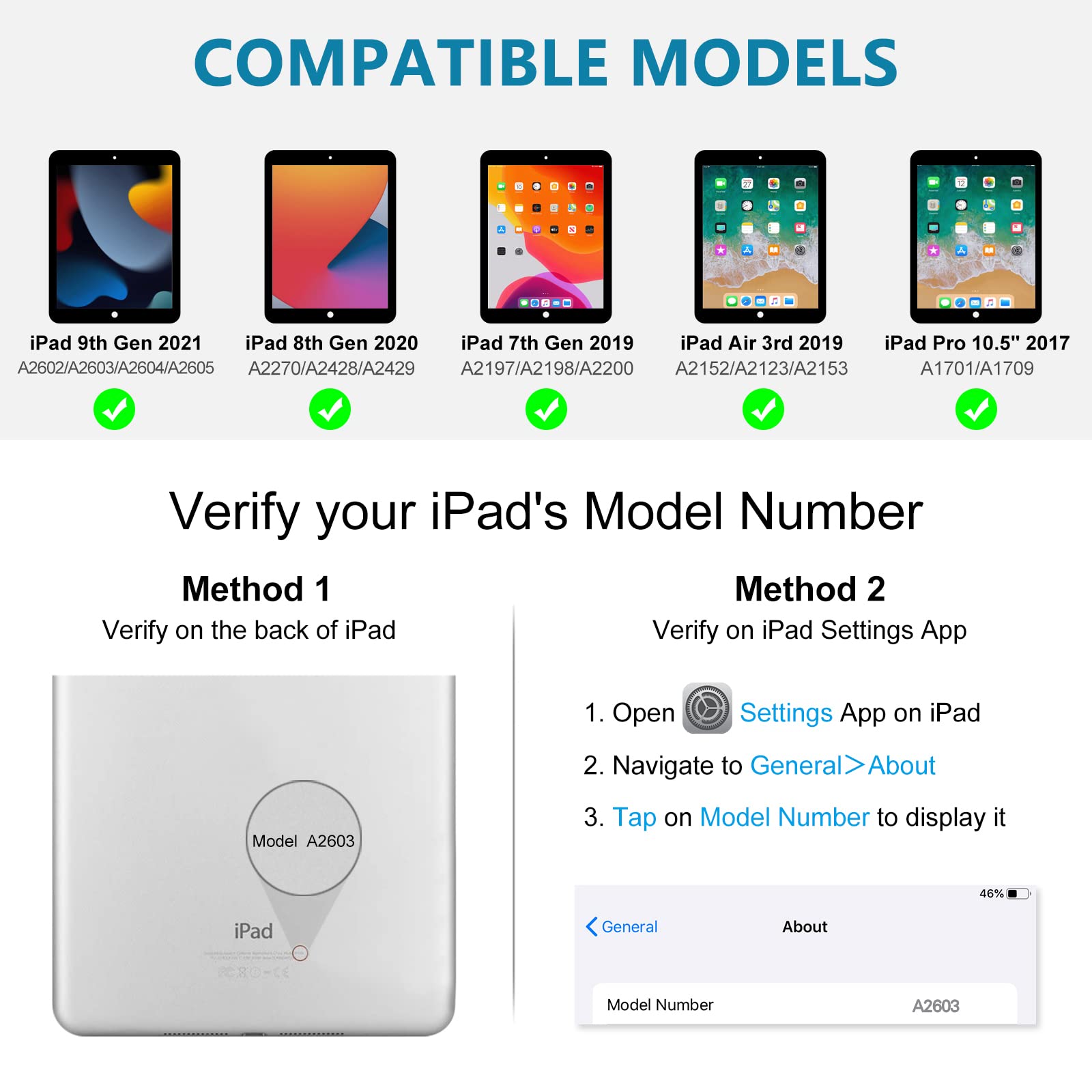 Keyboard Case For Ipad 10.2'' 9Th 8Th 7Th Generation, With Detachable Bluetooth Keyboard And Pencil Holder, For Ipad 10.2 Inch/I