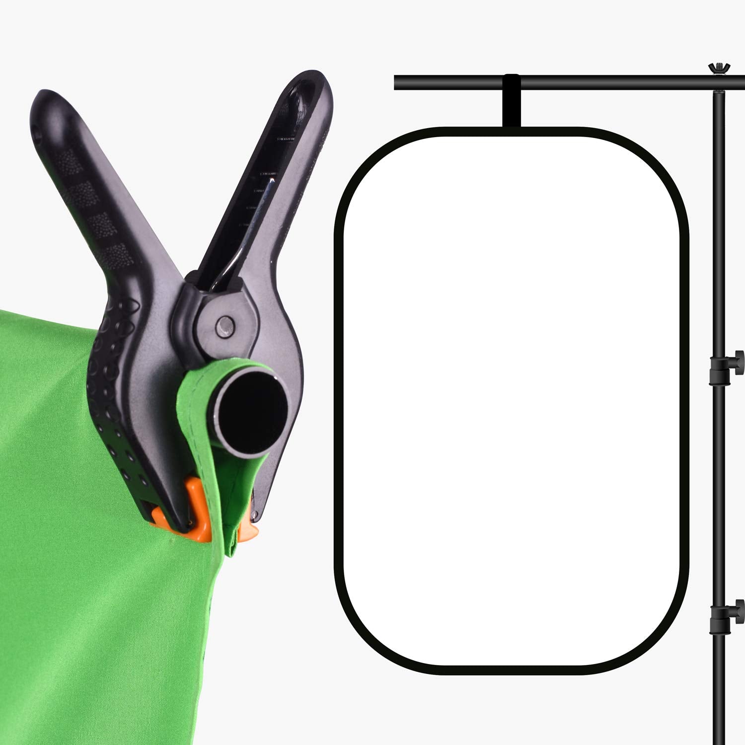 Emart T Shape Backdrop Stand, 3X6.5Ft Adjustable Green Screen Photo Background Holder, Portable Small Back Drop Support Kit For