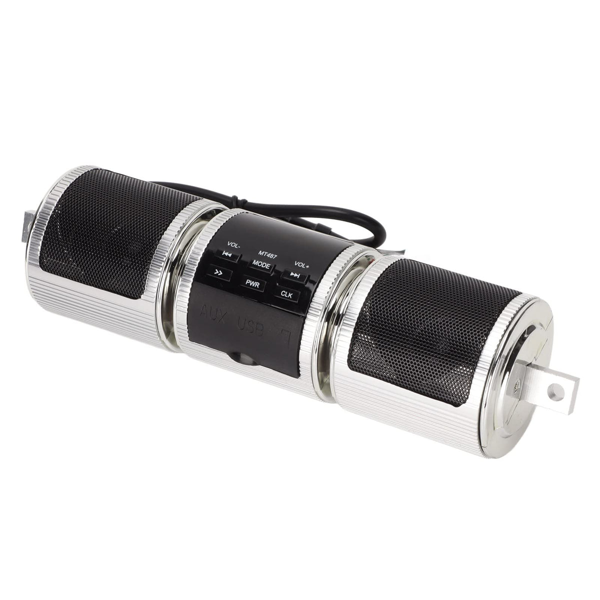 Bluetooth Motorcycle Stereo Speaker, 7/8-1.25In Handlebar Mount Mp3 Music Player Audio Amplifier System, Motorcycle Speaker Soun