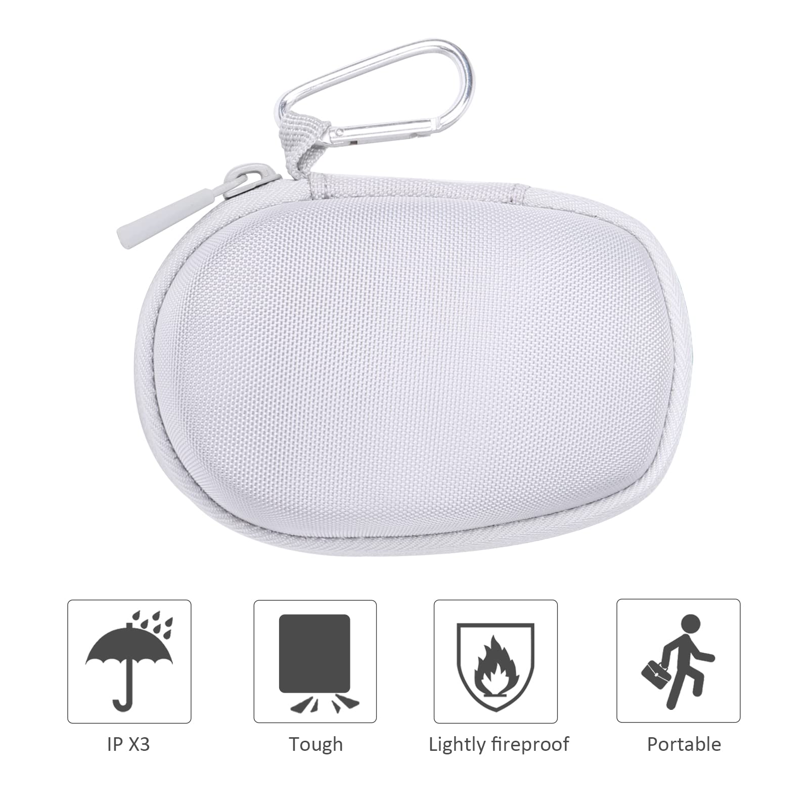 Co2Crea Hard Case Replacement For Logitech Mx Anywhere 3S Anywhere 3 Anywhere 2S Anywhere 2 Compact Performance Mouse (Pale Grey