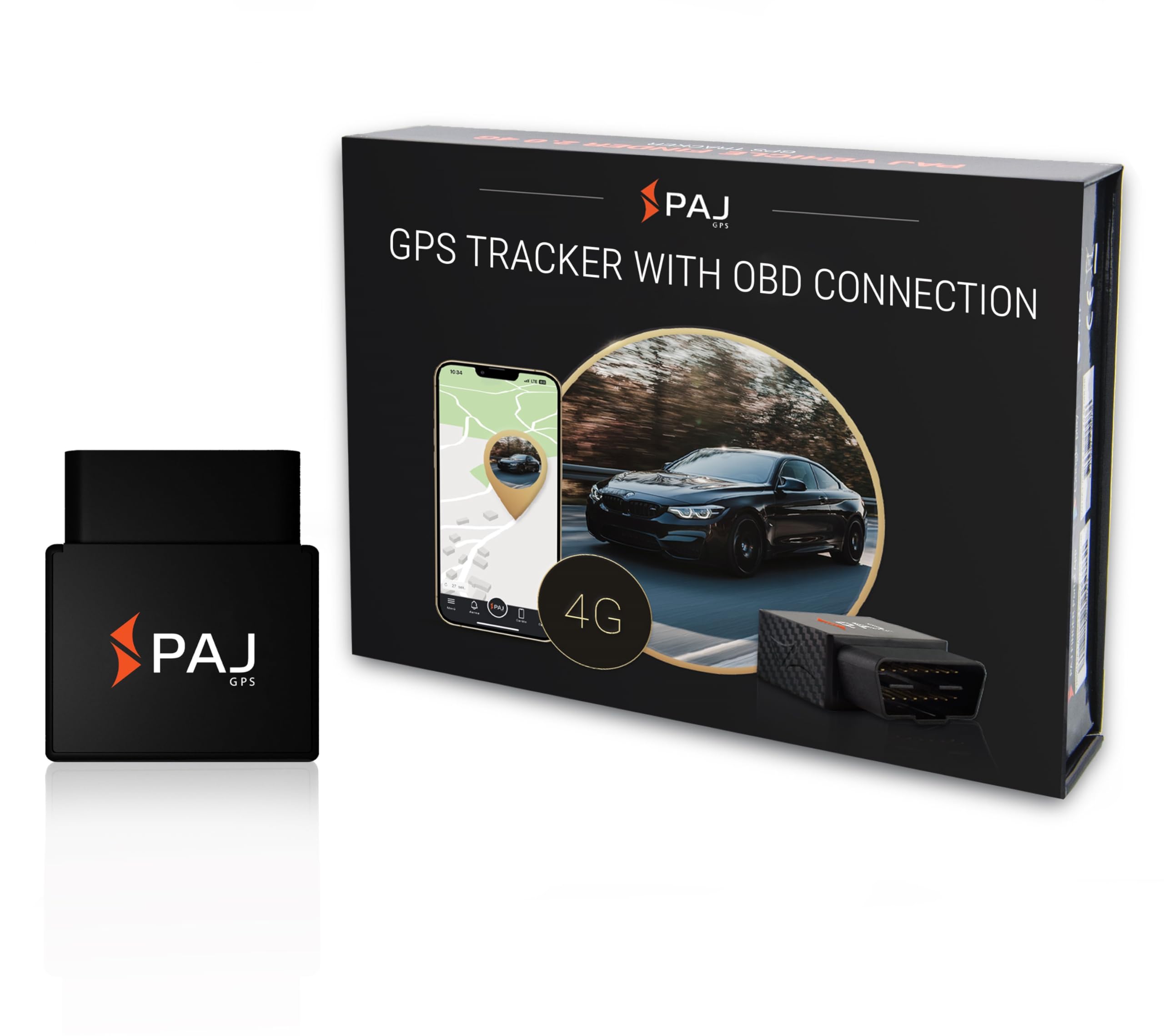 Paj Gps Obd Gps Tracker 4G Lte, Fleet Gps Tracker, Real Time Tracking Device For Trucks & Transporters, Car Tracking With Alarm