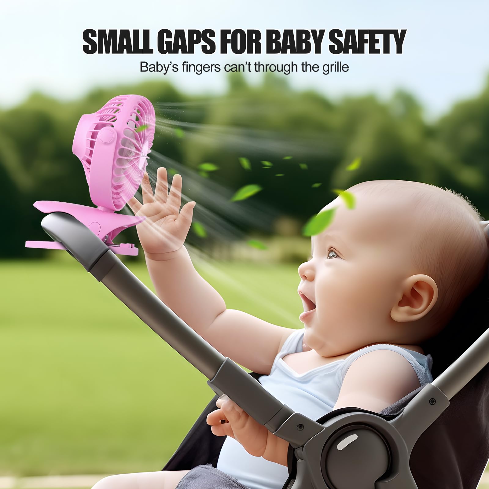 Portable Clip Fan Battery Operated,3 Speeds Usb Rechargeable Mini Table Fan With Strong Airflow,360Rotation Ultra Quiet Personal