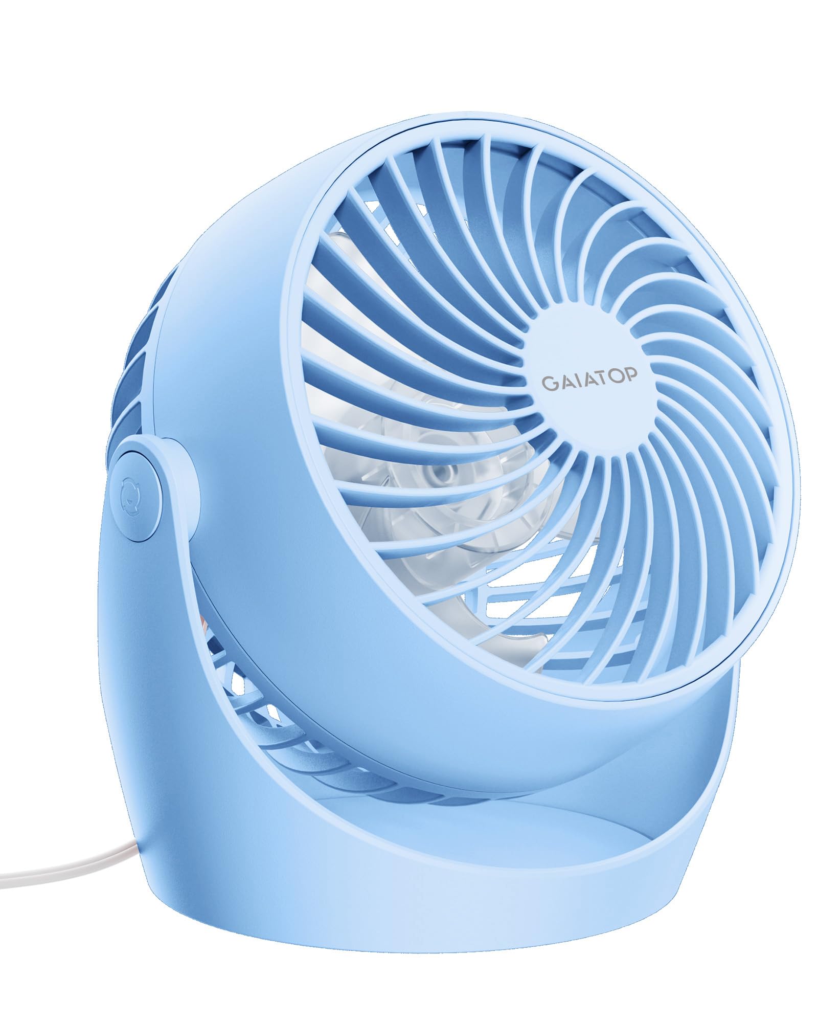 Gaiatop Air Circulator Fan, Portable Desk Fan Table Fan Dorm Fan, 5Inch Small Fan 3 Speed With 360 Adjustable Tilt Energysavin
