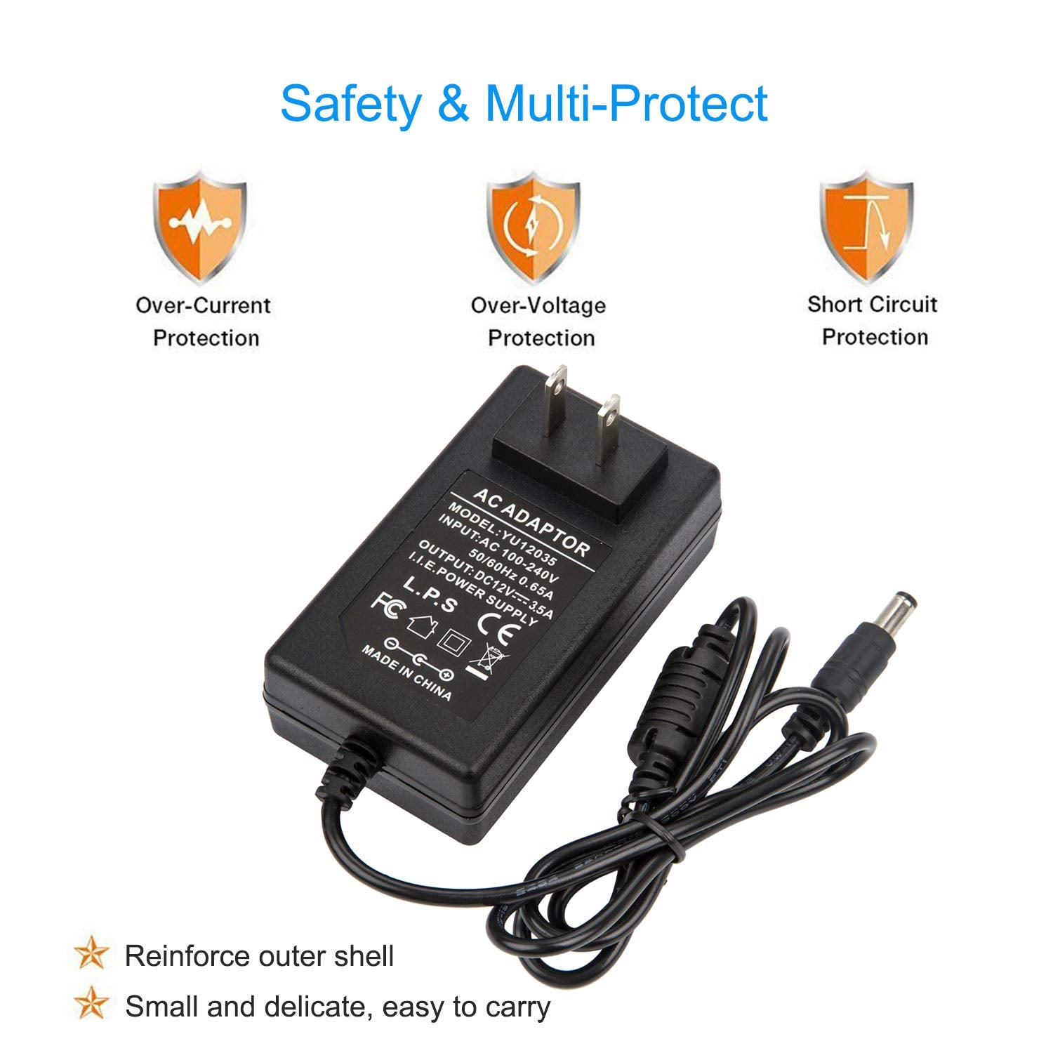 Coolm 12V 3.5A Power Supply Adapter 3.5Amp 42W 3500Ma For Netgear Nighthawk Router R6700 R7000 Wifi System Ac3000 Ac2200 Rbk53 R