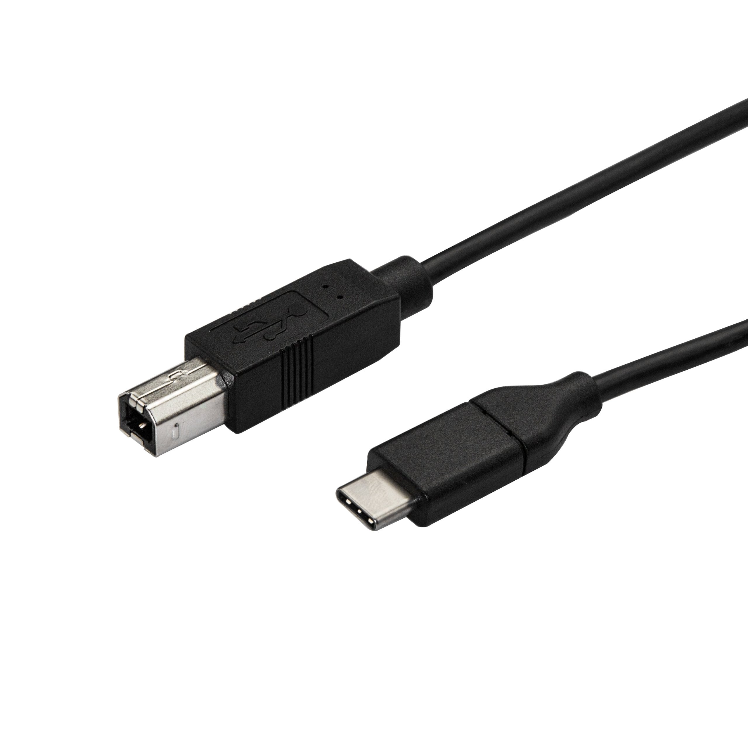 Startech.Com Usb C To Usb B Printer Cable   1.6 Ft / 0.5M   Usb C Printer Cable   Usb C To Usb B Cable   Usb Type C To Type B (U