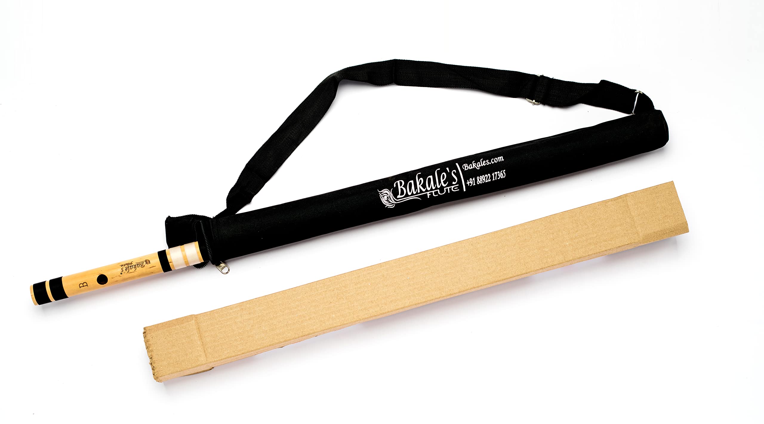 Bakale Flutes B Bass Bansuri Flute Left Handed  20 Inches  440Hz