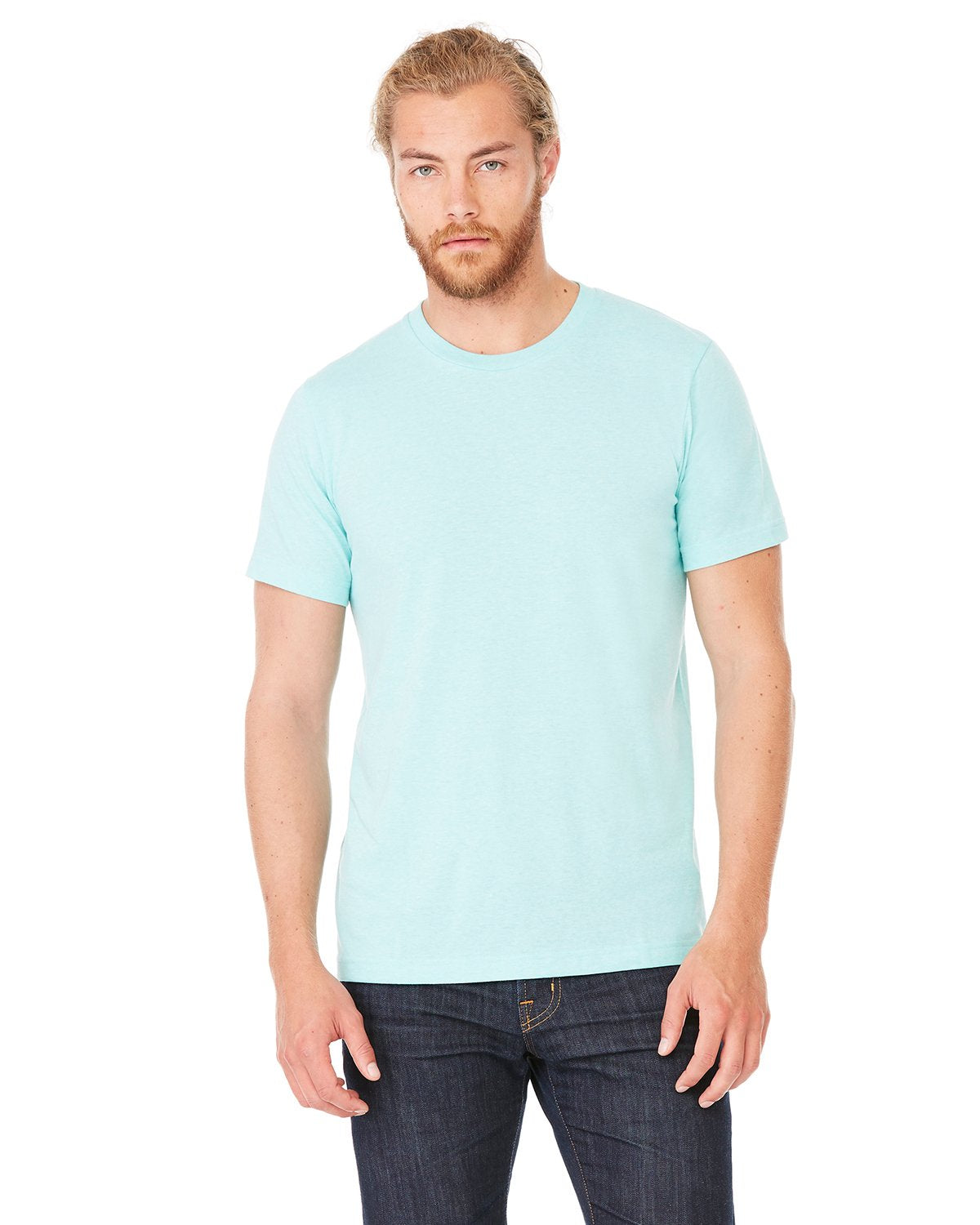 Bella Canvas Perfect Tri Blend Fashionable T Shirt, Medium, Mint Triblend