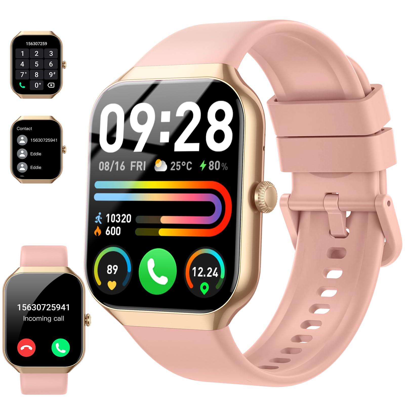 Motast Smart Watch(Answer/Make Call), Hd Smartwatch For Men Women, Pedometer