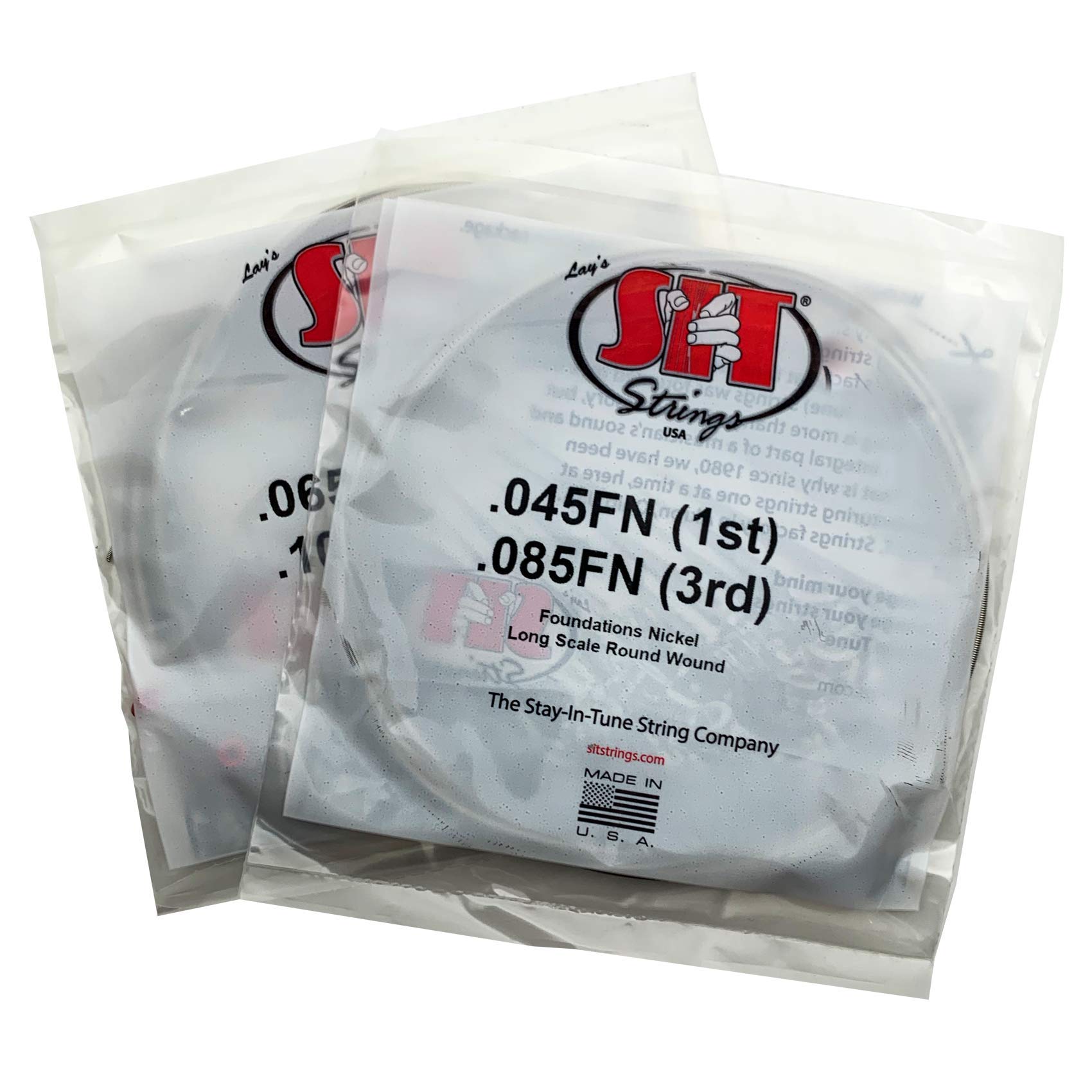 S.I.T. Strings Fn45105L Foundations Nickel Bass Guitar Strings, 4-String Med Light
