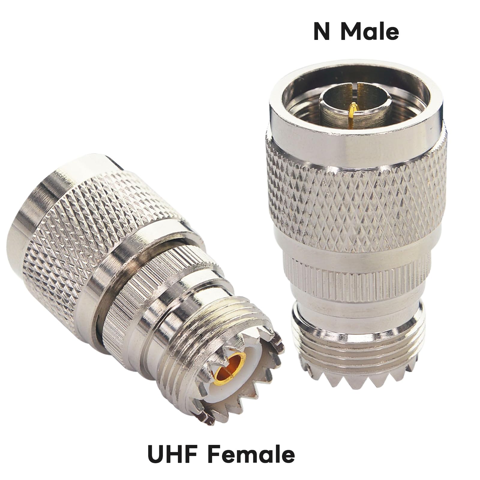 Boobrie N Male To Uhf Female So-239 Connector So239 Jack To N-Type Rf Coaxial Coax Cable Adapter For Antenna/Wireless Lan Device