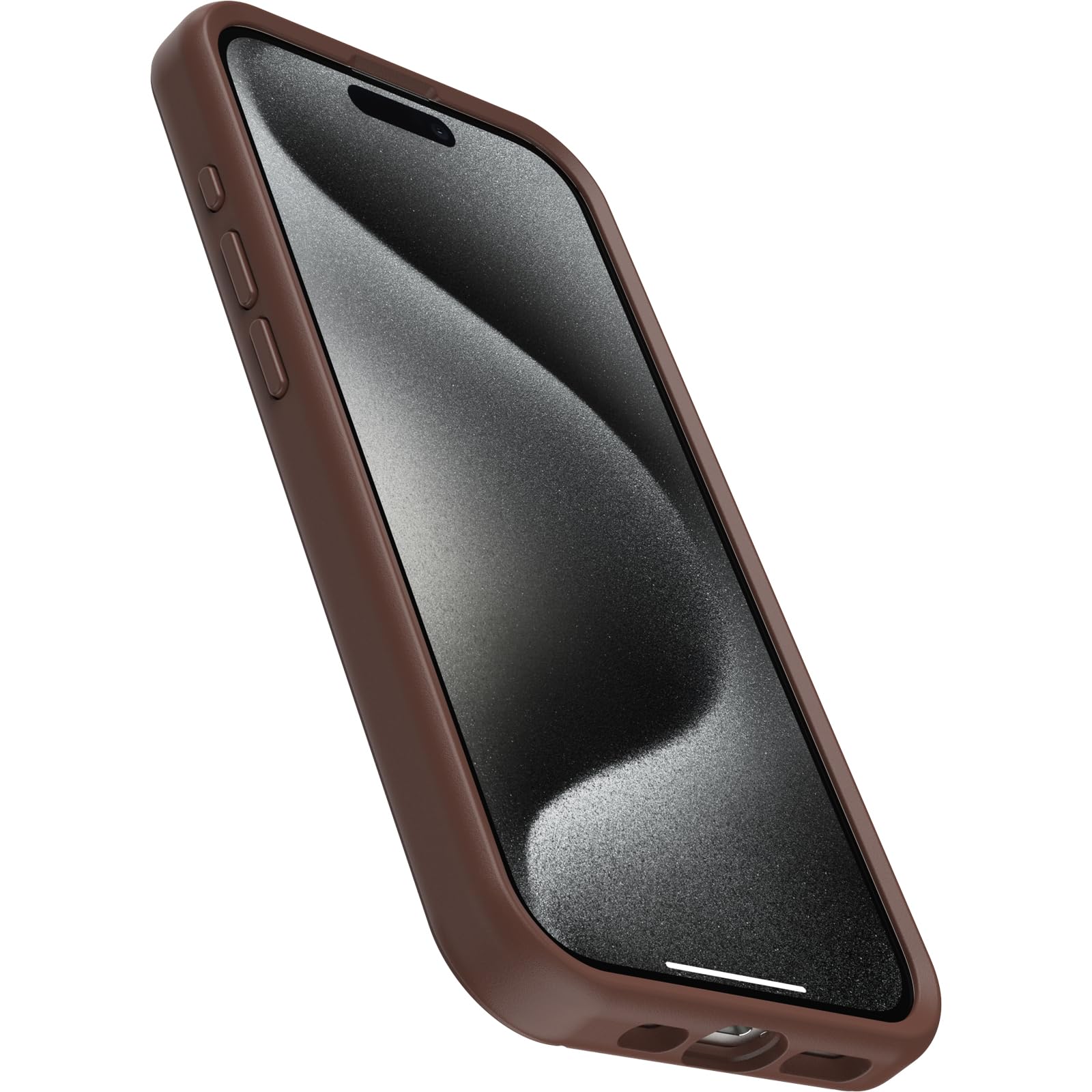 Otterbox Iphone 15 Pro (Only) Symmetry Series Case   Chocolate Bar (Brown), Snaps To Magsafe, Ultra Sleek, Raised Edges Protect