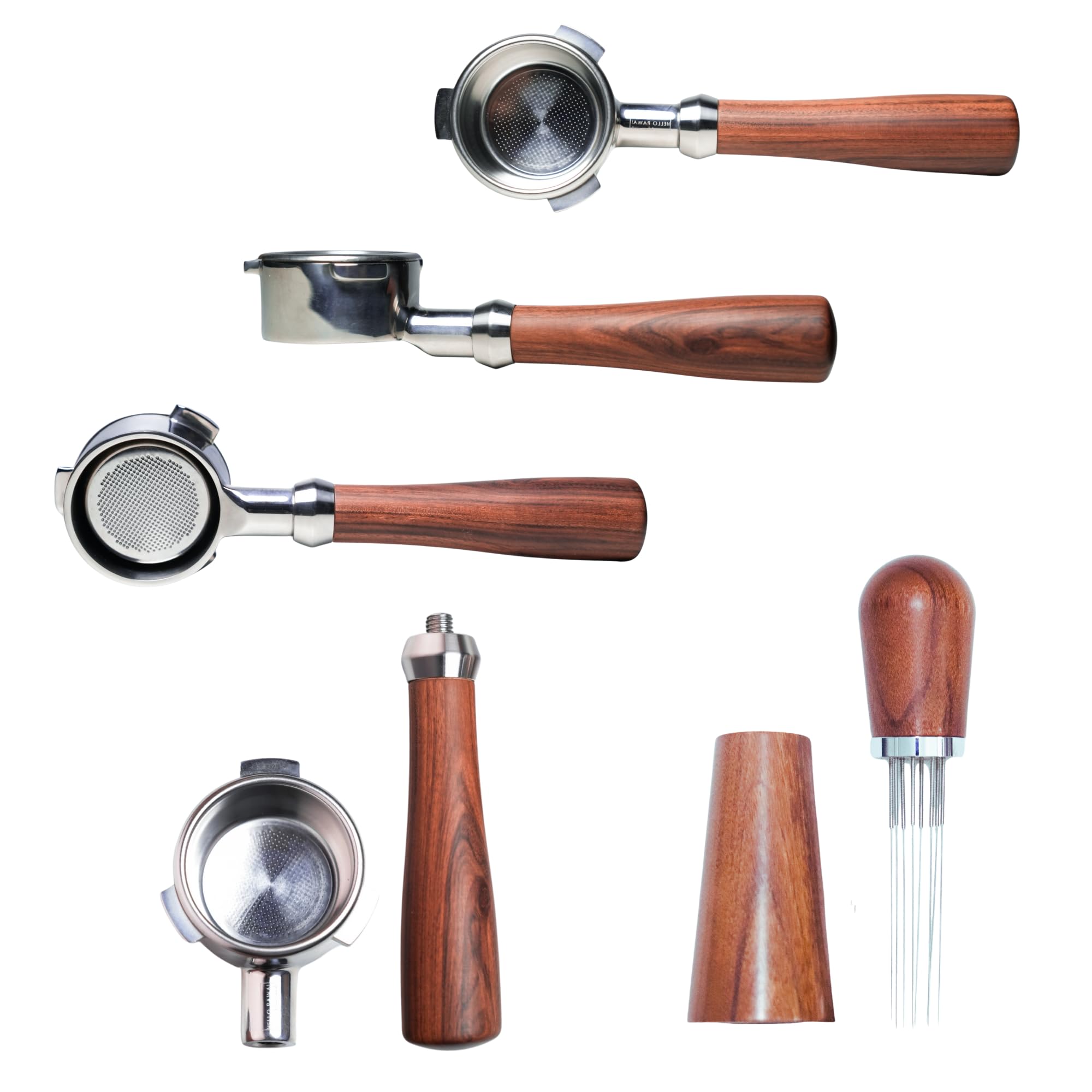 Pawa Bottomless Portafilter 54Mm Paired With Wdt Tool   Includes Filter Basket | Compatible With Breville Barista Express And 54