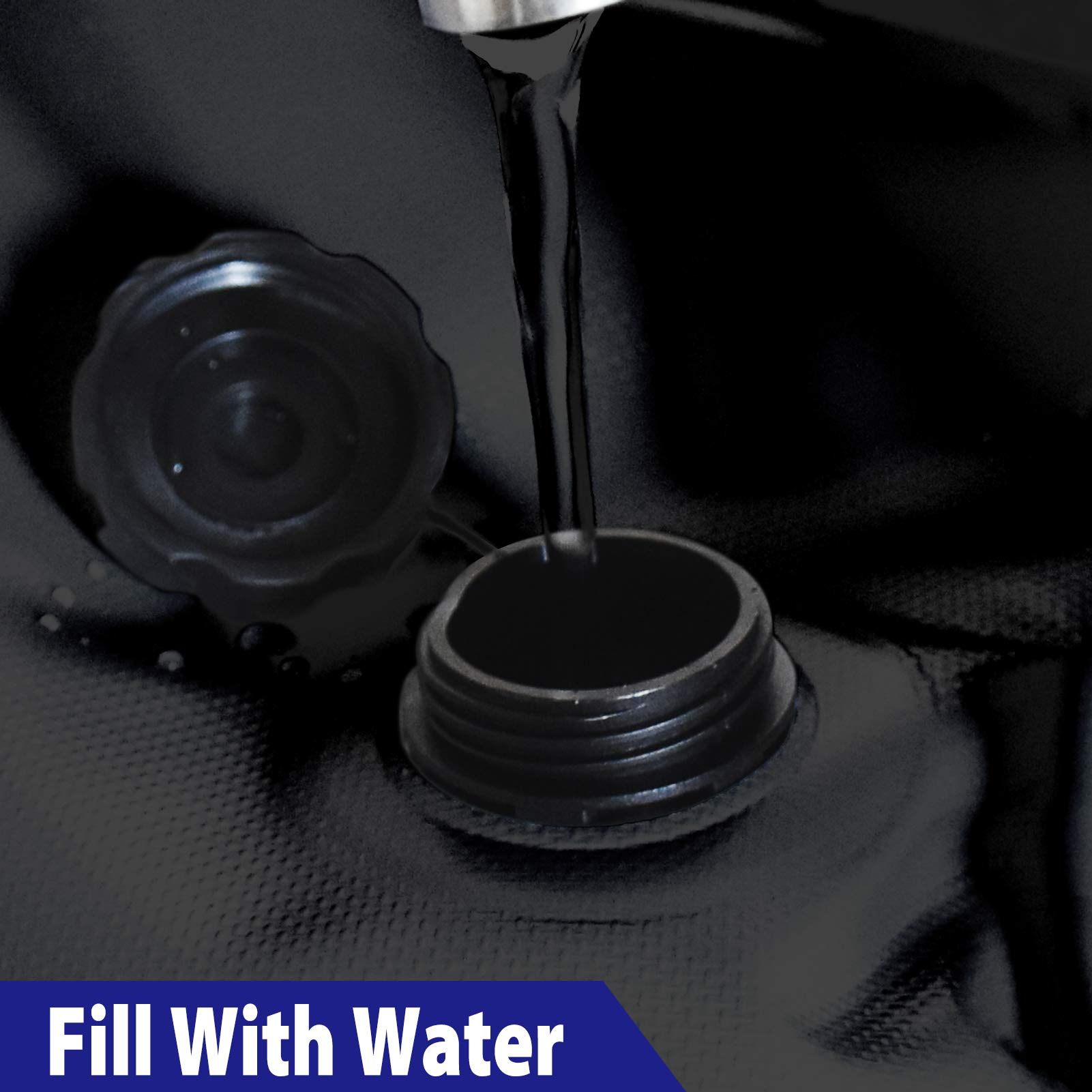 Eurmax Usa Saddle Design Water Weight Bag Heavy Duty Water Saddlebag Portable Water Bags Outdoor Weights Photo Video Studio Stand 4 Pack(Black)