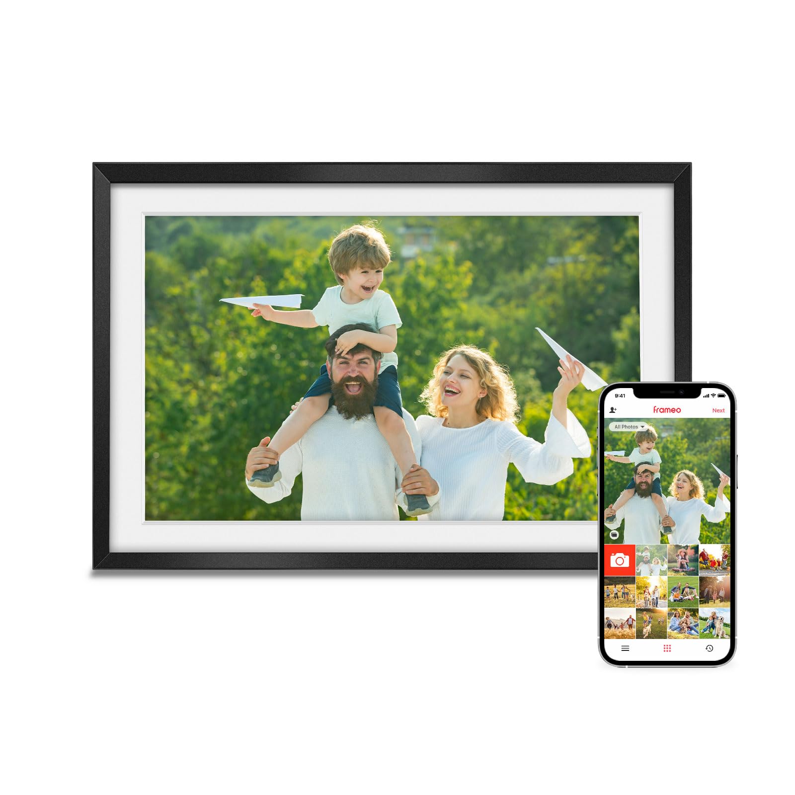Eptusmey Digital Picture Frame:Built In 32Gb| Wifi Digital Photo Frame With 10.1'' Hd Touch Display, Send Picture/Video Via Fram